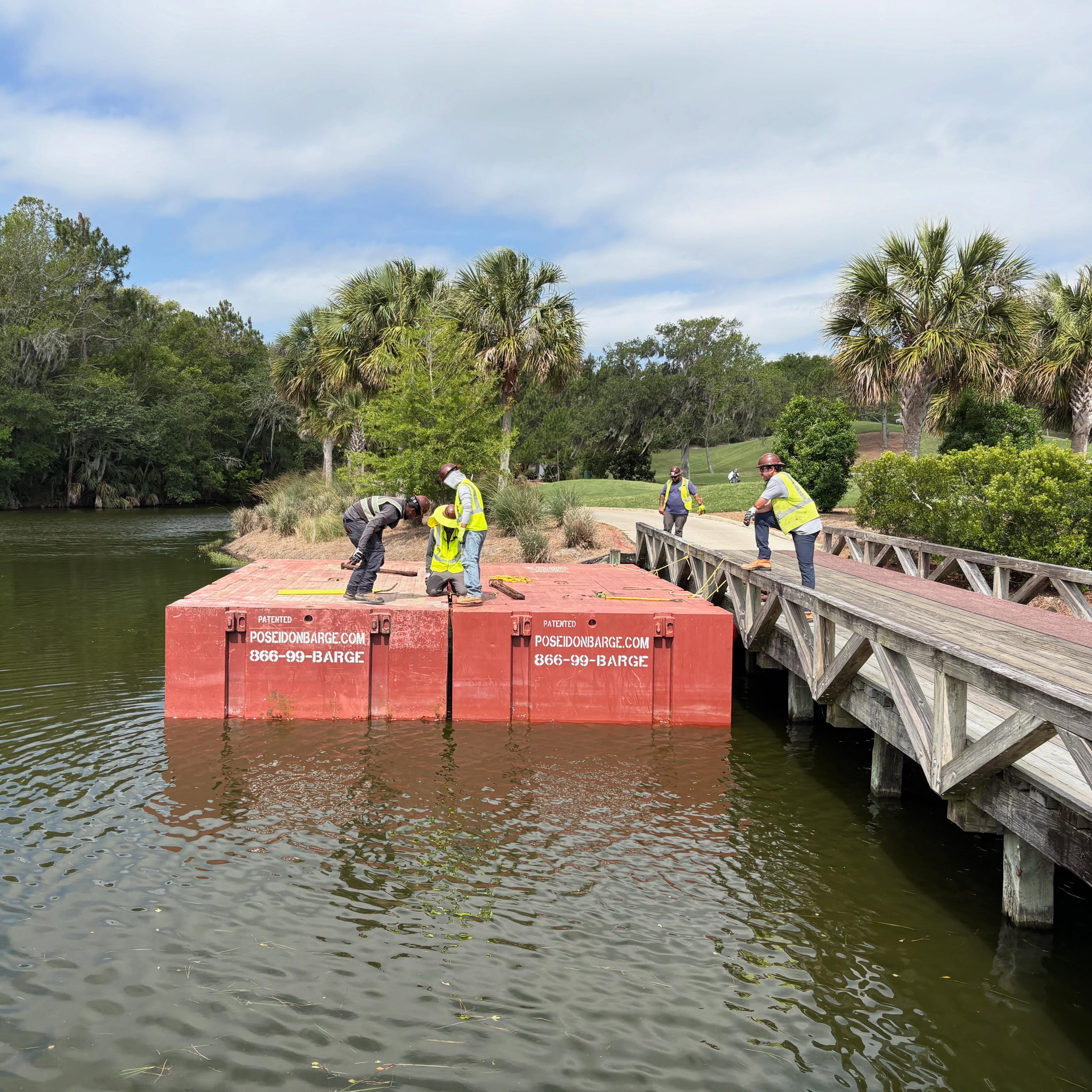 Sawgrass Players Club keeping the team busy 🔨
#sawgrass #golfcourse #marinecinstruction