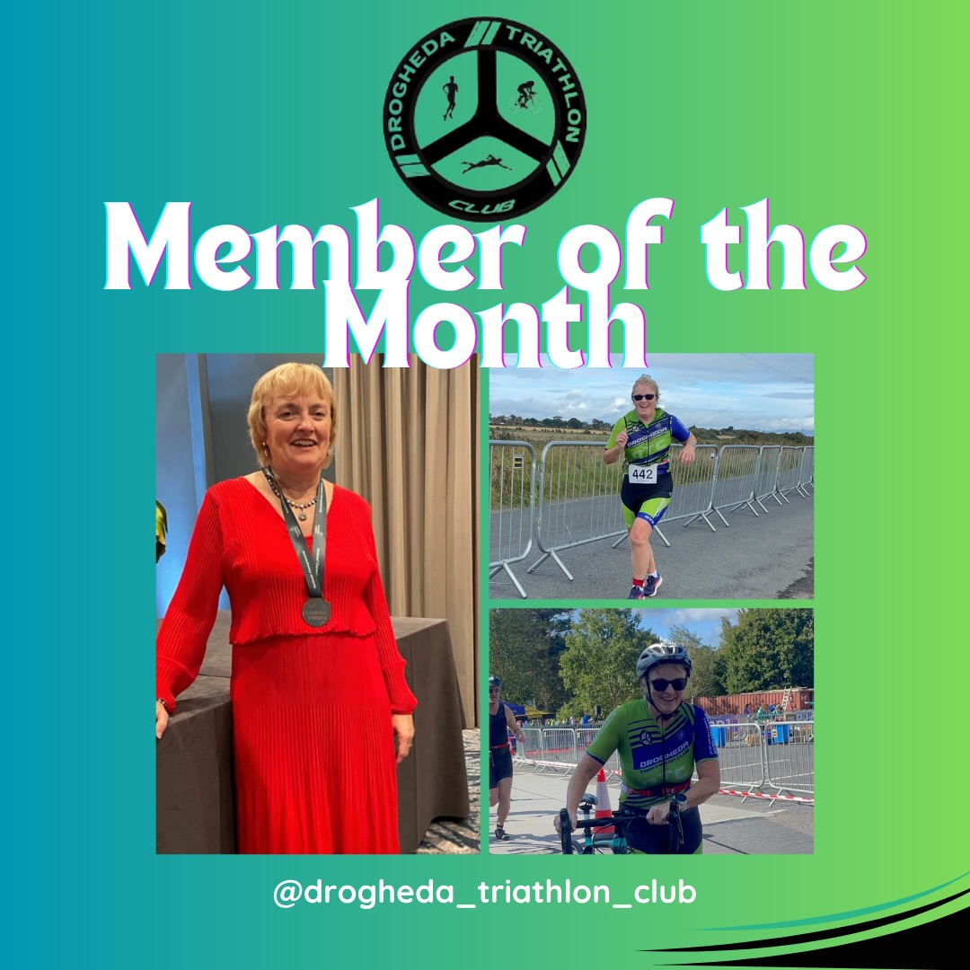 ✨Member of the Month✨
You may know this name from popping up in the group chat reminding you about league events, but this Member of the Month is so much more. To those of you who don’t know, Edel is a Triathlon Ireland national medal winner, a woman on a mission when it comes to backstroke on Saturday evenings, and more importantly a pillar of the club’s organization at all levels. Edel rarely misses an opportunity to volunteer, participate or support at our events and will always be on hand to give up her time to see others flourish, including with this year’s league. Edel has won ‘Best Female’ and ‘Highest Point Scorer’ in DTC’s club league as she wouldn’t be one to miss out on a race day or league event - unless her new found freedom with booking holidays gets in the way! DTC is lucky to have Edel’s insight (and memory!!!) into significant birthdays, trips away, target races or goals you’ve set - it’ll never be forgotten when Edel is on the case! ☺️