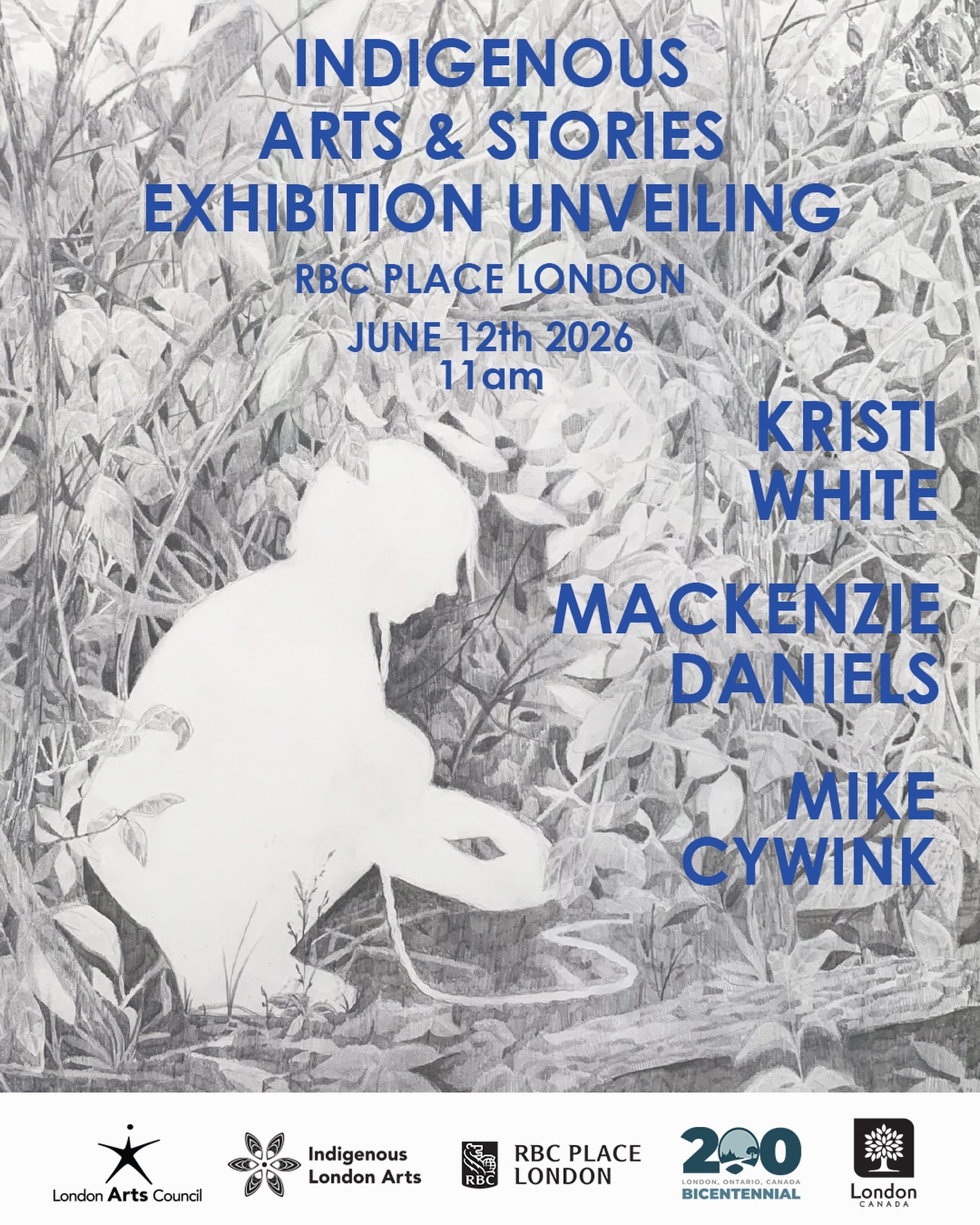 Indigenous Arts and Stories Exhibition Unveiling
📍@rbcplacelondon
🗓️ Friday, June 12 | 11am - 12pm
🎟️ Register (free) at the link in bio
Join us for a special unveiling of newly acquired works from the City of London’s Permanent Indigenous Art Collection. This exhibition features artwork by Mackenzie Beirnes-Daniels, Kristi White, and Mike Cywink, highlighting stories of Indigenous culture, history, and community.
The event will include live music and remarks from @cityoflondonont representatives and the artists, offering insight into the works and their significance.
Presented through a partnership between the London Arts Council, the City of London, and RBC Place, this exhibition is part of the Gallery at RBC Place program, which supports and celebrates artists from London and surrounding First Nations communities.
This unveiling reflects an ongoing commitment to Truth and Reconciliation and invites community members to gather, reflect, and connect through art.
Artwork: Woven Into Myself (2025), Mackenzie Beirnes-Daniels
#IndigenousLondonArts #LondonArtsCouncil