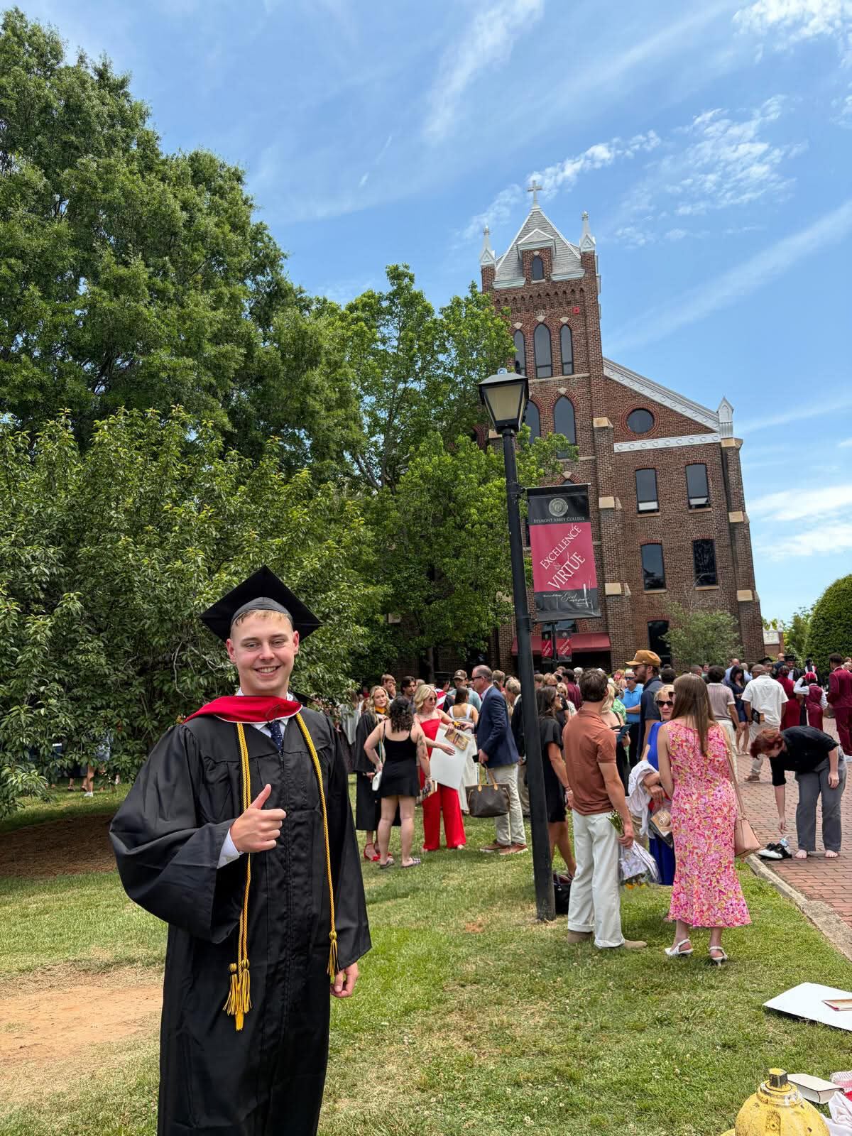 Congratulations to this year’s graduates 👏
An incredible achievement after four years of hard work, dedication, and commitment to earn their bachelor’s degrees.
Pictured are Olly Clifford from Belmont Abbey and Charlie Cooper from Mississippi College. We’re sure they’ll both say these past four years have been the experience of a lifetime and that it’s absolutely flown by!
Wishing the Class of 2026 the very best for whatever comes next 🎓