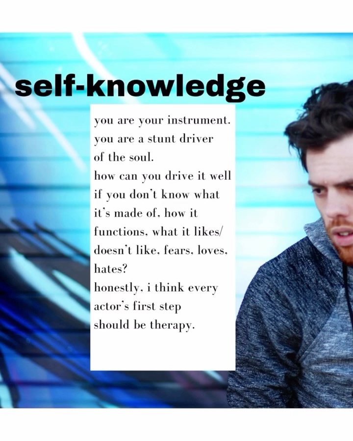 Know thyself.
*
COACH CLARK
*
1-on-1 Hourly Coaching
1-on-1 Personalized Acting Intensive
.
.
.
#CoachClark #ActorTraining #ActingCoaching #ActingTips #AuditionCoaching