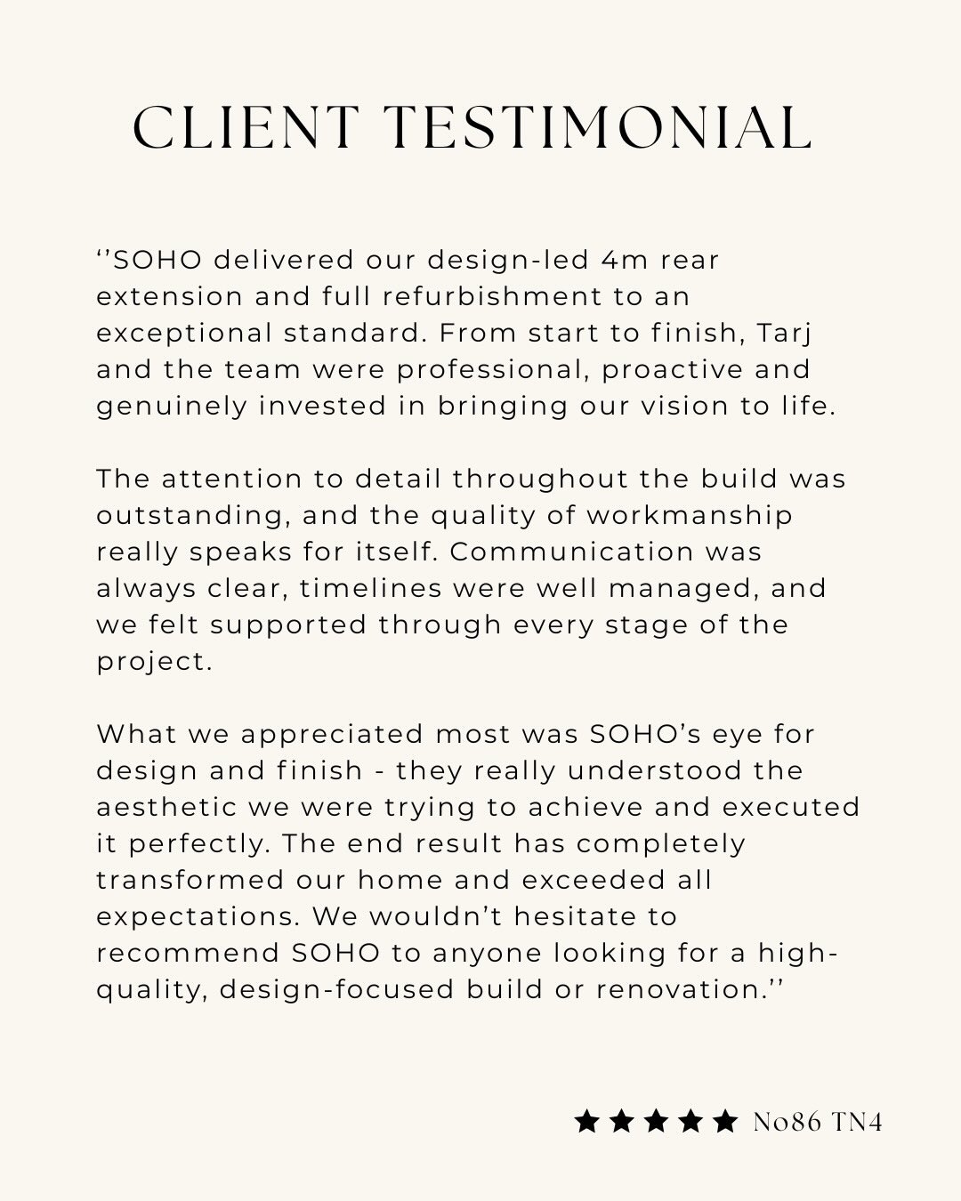Always great to hear feedback like this from our clients.
We’re proud of every project we deliver, and knowing our clients are happy with both the process and the finished result makes it all worthwhile.
#homebuild #interiordesignuk #architectuk #homeinspo #surreybuilders