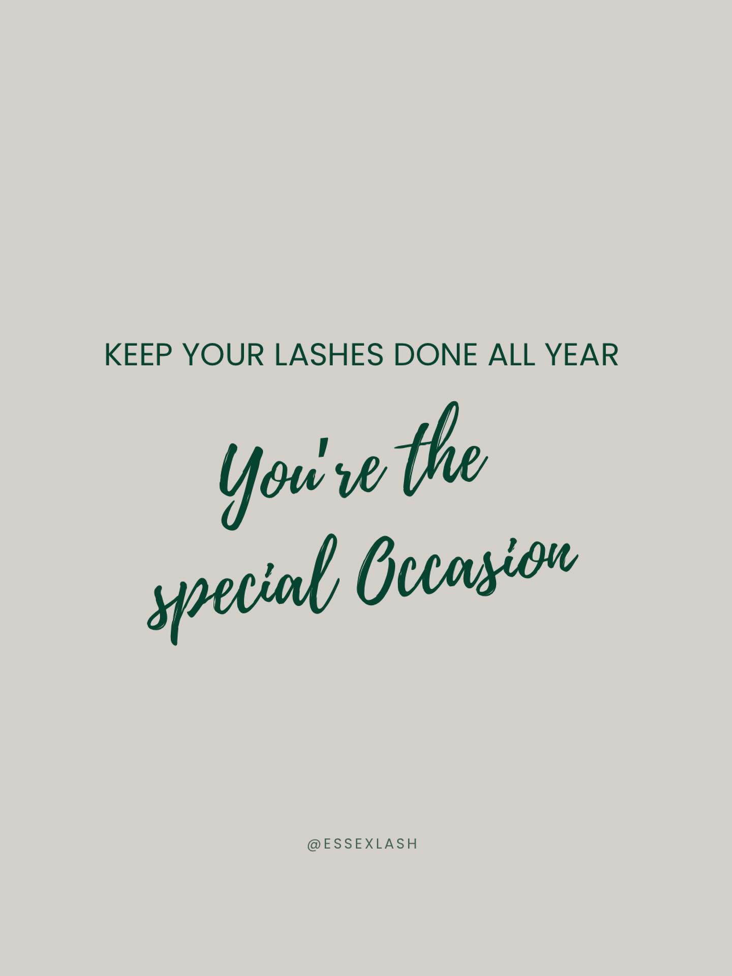 🤍Not just birthdays
🤍Not just holidays
🤍Not just events
✨ You deserve to feel put together every single day
✨ Lashes aren’t just for occasions…
they are the occasion
✨ DM the word LASH to stay booked in all year
#youaretheoccasion #essexlash #essexlashartist #essexlashsalon