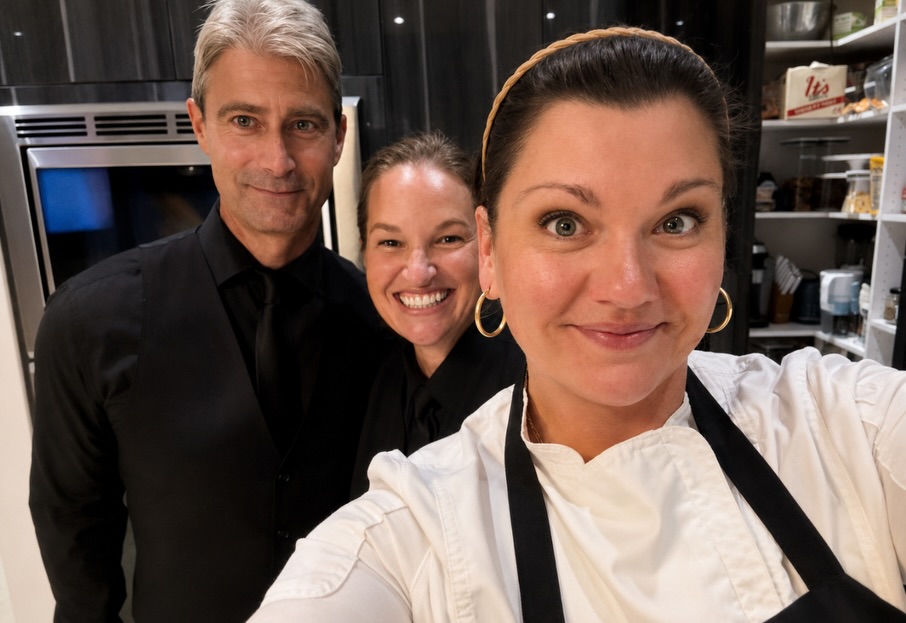 I haven’t had the pleasure to work as an event chef in nearly 6 months, but tonight I was back where it all began. 👩🍳✨
With Chef Peter off enjoying a well-deserved cruise and vacation, I dusted off my chef coat and had the pleasure of preparing an elegant plated Mexican dinner for some wonderful longtime clients in Ocean Ridge. Good food, great friends, plenty of laughter, and a beautiful evening gathered around the table.
Every now and then, some clients get the original Chef of Laura Ashley Catering back in the kitchen—and tonight was one of those nights. 🌮🍹❤️
