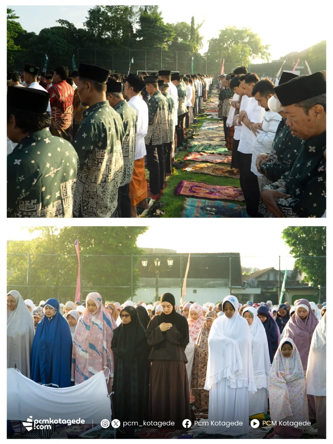 Alhamdulillah, Salat Iduladha 1447 H PCM Kotagede telah terlaksana dengan lancar dan penuh keberkahan.
Terima kasih kepada seluruh jamaah yang telah hadir dan bersama-sama menghidupkan syiar Islam di Kotagede. Semoga semangat keikhlasan dan kepedulian yang diajarkan saat Iduladha terus tumbuh dalam kehidupan kita sehari-hari.
Diselenggarakan PCM Kotagede
Lokasi lapangan karang kotagede
27 Mei 2026
#kotagede #muhammadiyah #pcmkotagede #iduladha