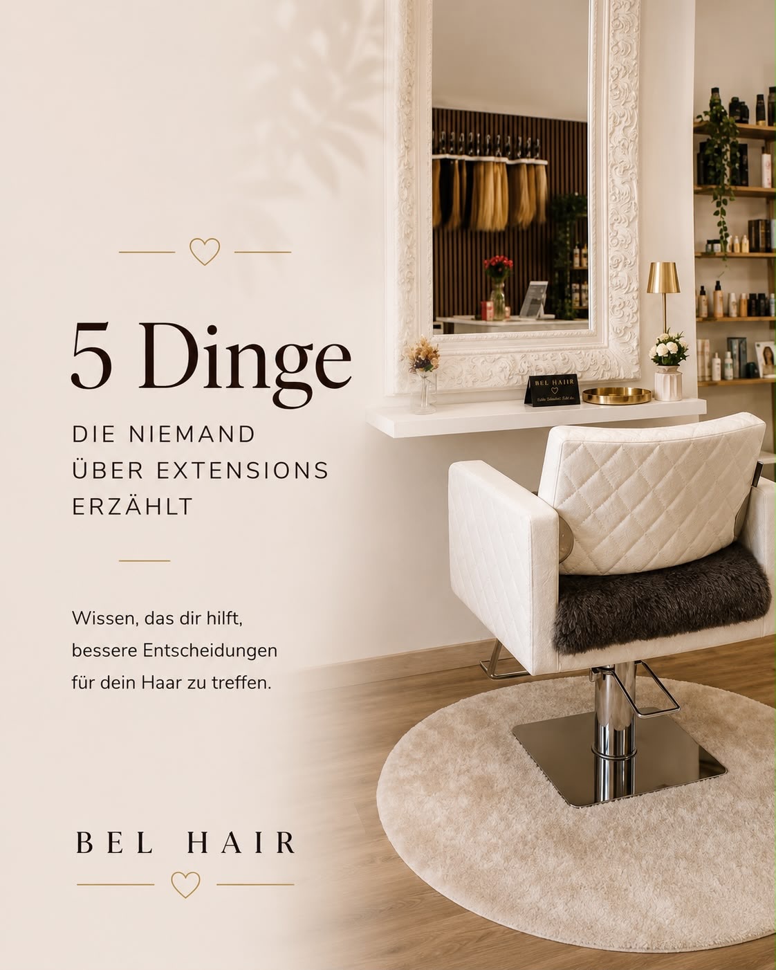 ✨ 5 Dinge, die dir kaum jemand über Extensions erzählt.
Viele denken bei Extensions nur an mehr Länge.
Dabei entscheidet etwas ganz anderes darüber, ob das Ergebnis natürlich aussieht, angenehm zu tragen ist und wirklich zu dir passt.
Deshalb schauen wir bei Bel Hair nicht nur auf die Haare – sondern auf deine Haarstruktur, deine Wünsche und die passende Technik.
Denn schöne Extensions sieht man nicht.
Man sieht nur schönes Haar. 🤍
📍 Bel Hair
Küsnacht ZH
📞 078 901 08 96
#extensionsschweiz #haarverlängerung #haarverdichtung #feineshaar #belhair extensionsküsnacht natürlicheextensions haarexperte zürichhair luxuryhair