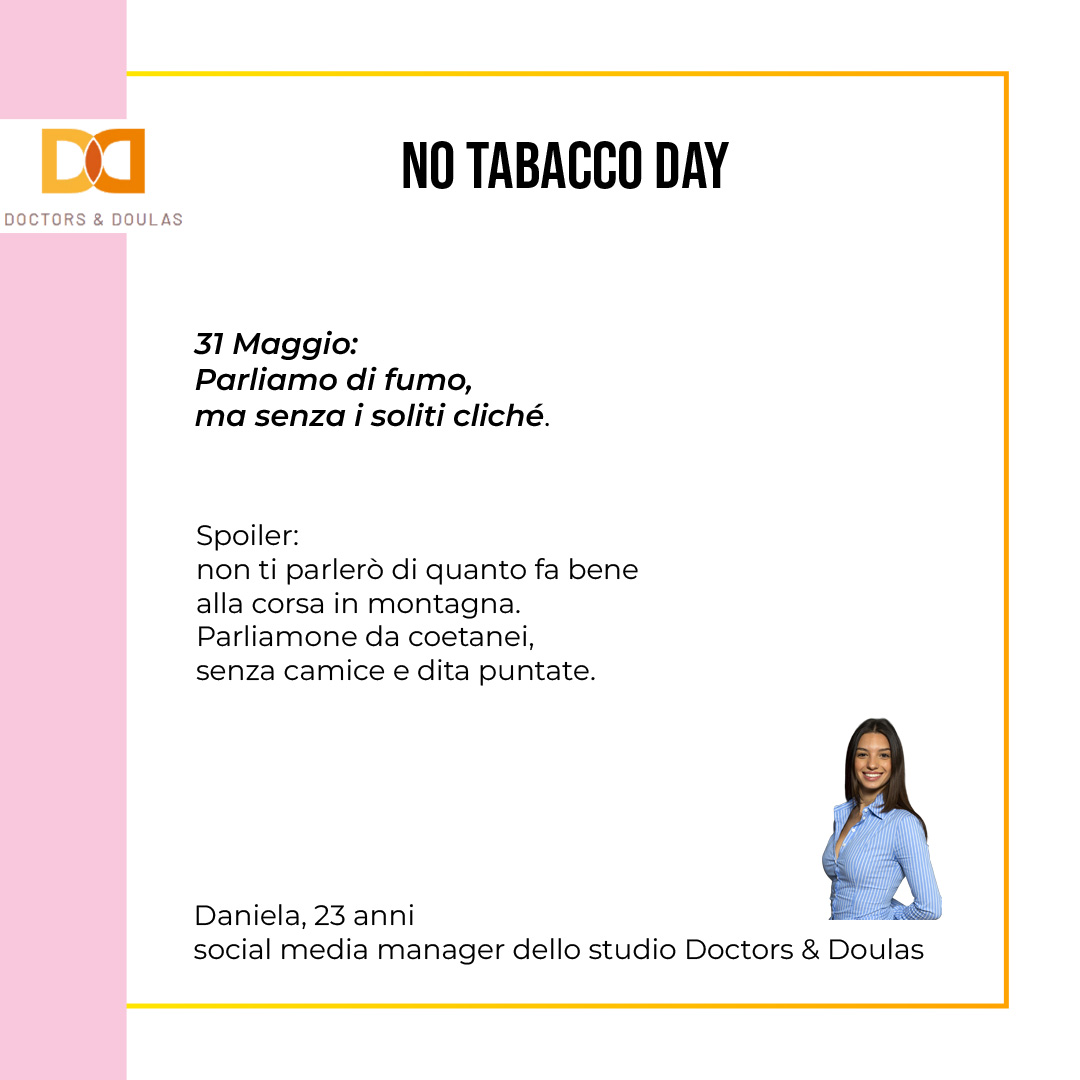 Oggi è il #NoTabaccoDay parliamone seriamente, ma senza i soliti cliché da opuscolo medico. No camici, zero dita puntate.
Scorri le slide per guardare la cosa da un punto di vista diverso. 🧠✨
Qui a @centro_doctorsedoulas crediamo in una medicina che ascolta e informa, mai che giudica. Vogliamo solo fare informazione pulita per la nostra community.🤍
Cosa ne pensi? Parliamone nei commenti! 👇
#GenZ #Consapevolezza #DoctorsAndDoulas #SestoSanGiovanni #SaluteEBenessere