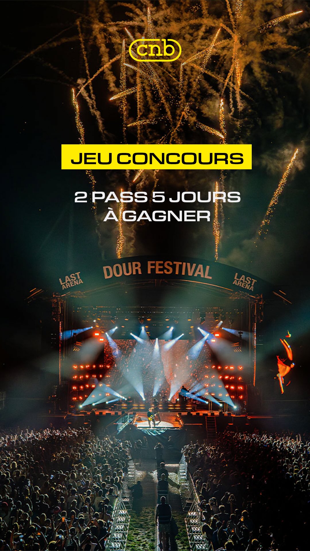🚨 GAGNE TES 2 PASS 5 JOURS POUR LE DOUR FESTIVAL 2026 🚨
Cet été, on t’emmène à l’un des festivals les plus mythiques d’Europe 🔥
Culture is the New Black te fait gagner 2 pass 5 jours pour vivre l’expérience du @dourfestival avec la personne de ton choix 🎶⚡
Pour participer :
🎟️ Suis @cultureisthenewblack
❤️ Like cette publication
👯♀️ Identifie en commentaire la personne avec qui tu rêverais d’aller à Dour
📲 Cette personne doit également suivre @cultureisthenewblack
🔁 Partage cette publication en story en nous identifiant pour multiplier tes chances
📅 Fin du concours : lundi 15 juin
📩 Le ou la gagnant(e) sera contacté(e) par message privé.
Bonne chance à toutes et à tous ! 🍀
🎥 by @dourfestival / nomadicviews
#dourfestival #jeuconcours #cultureisthenewblack #festival
En partenariat avec @dourfestival