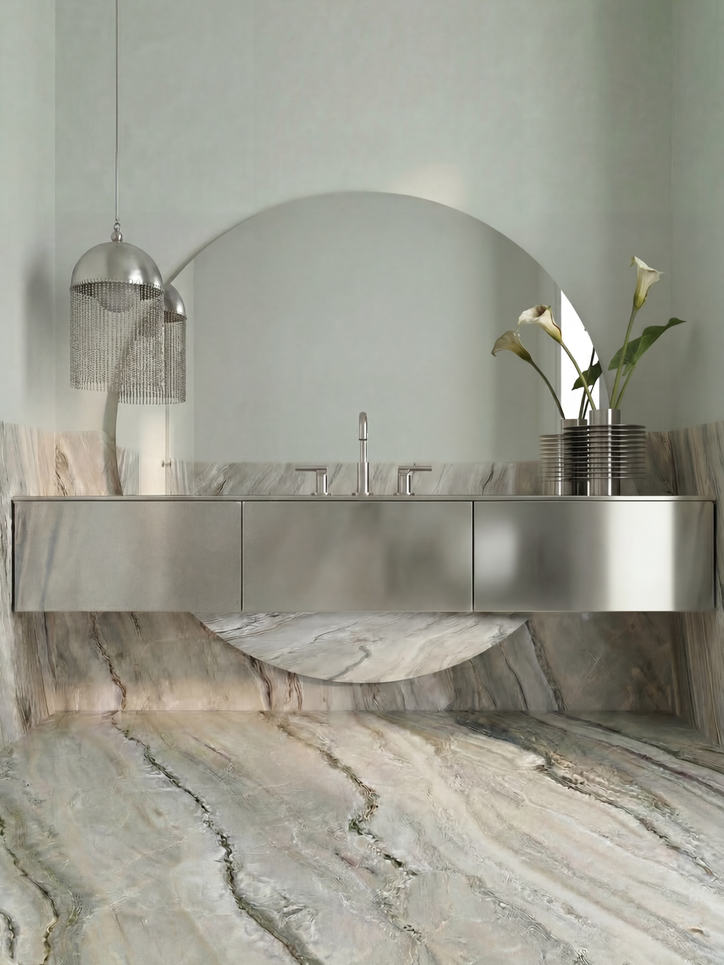 When D’Ora Tokai Designs is invited to explore celebratory living, wellness, and the freedom to pursue a strong point of view, we imagine atmospheric homes shaped by timeless geometry and layered depth.
Fresh, yet atmospheric. Calm, yet social. Natural, yet precise. Softened forms paired with brushed stainless steel, green marble, texture, and contrast.
We believe the most memorable homes hold more than one mood. Spaces that entertain beautifully, yet still feel restorative.
ꓚ I T I ꓛ
Design studio: @doratokaidesigns
Project: Varies
#InteriorDesignDubai #LuxuryInteriors #RestorativeDesign #ArtfulMinimalism #DoraTokaiDesigns