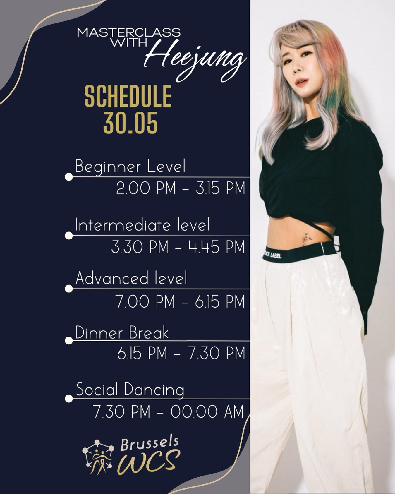 We are delighted to learn from @heejung_dance tomorrow! See you all there at the Masterclass! 🔥