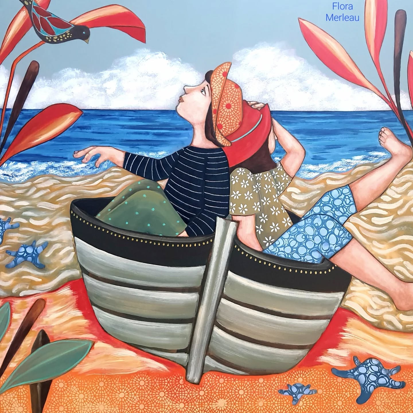 Nouvelle toile de @floramerleau
#floramerleaupeinture #galerielessouliersrouges #clisson