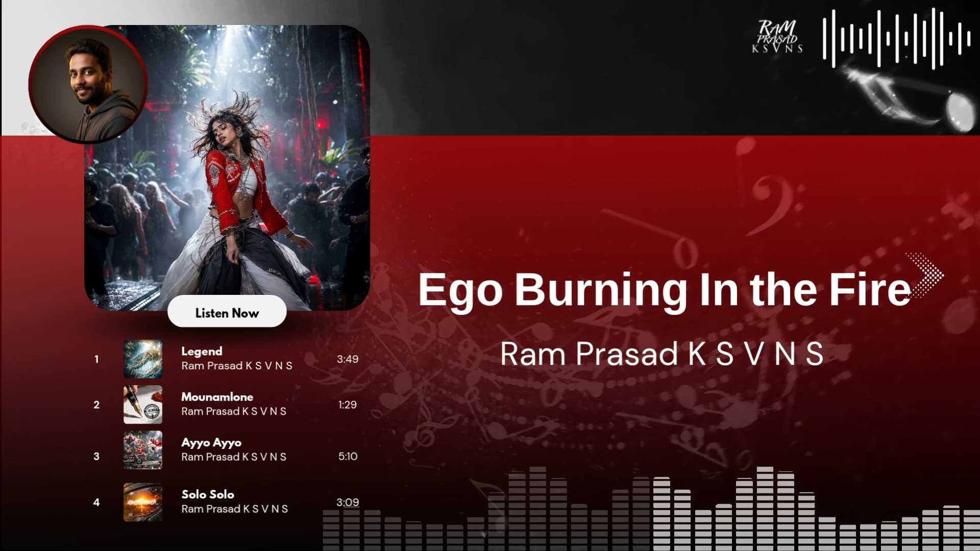 🎵 Listen #EgoBurningInTheFire 🔥🔥🔥
An energetic swagger club mix song composed by Ram Prasad K S V N S
Available on YouTube!
#energeticsongs #englishsong #englishlyrics #djmusic #djmix #ᴇɴɢʟɪsʜsᴏɴɢs #dancesongs❤️❤️❤️ #dancedancedance