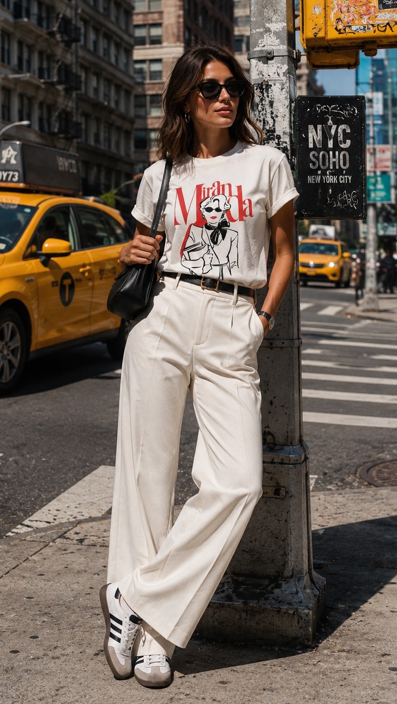 Not every girl wants florals for summer.Some prefer a little fashion attitude. 🖤
Now available in store & online : € 59,99 ♥️
The tee that does all the talking.#nycvibes #fashiongirl #streetstyle #summeredit #rinascimento