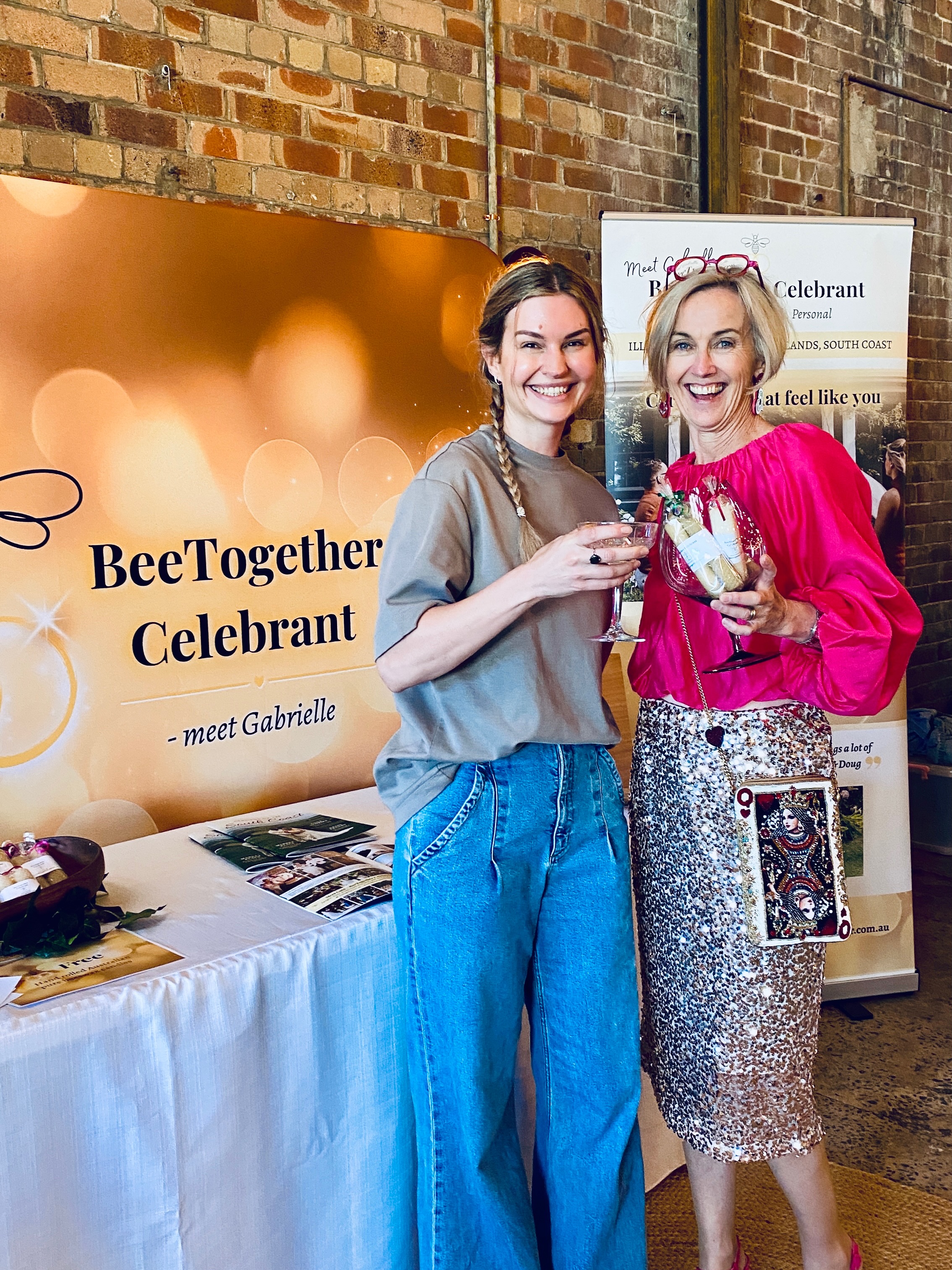 Yesterday’s South Coast Wedding Fair felt more like a party than a wedding fair. Oysters, cocktails, cake tasting and lots of chats with engaged couples planning their South Coast wedding.
A highlight was seeing Ceilidh from @tidebond exhibiting as a vendor, knowing I’ll also have the honour of marrying her and Josh in September.
I also spent part of the day with what I’m calling a confetti of celebrants, which could be the official collective noun. Or a pronouncement of celebrants? A great crew of people
Those who sent me inquiries about your wedding ceremony, check your inbox, and spam folder too. My replies are on their way.
And thanks Nora @southcoastweddingfair for your excellent organisation. Thanks @_lovegenevieve for taking the photo💛
@jobootheventcelebrant
@theoysterexperience
@flossybyronbay
#southcoastcelebrant #beetogethercelebrant #wollongongcelebrant