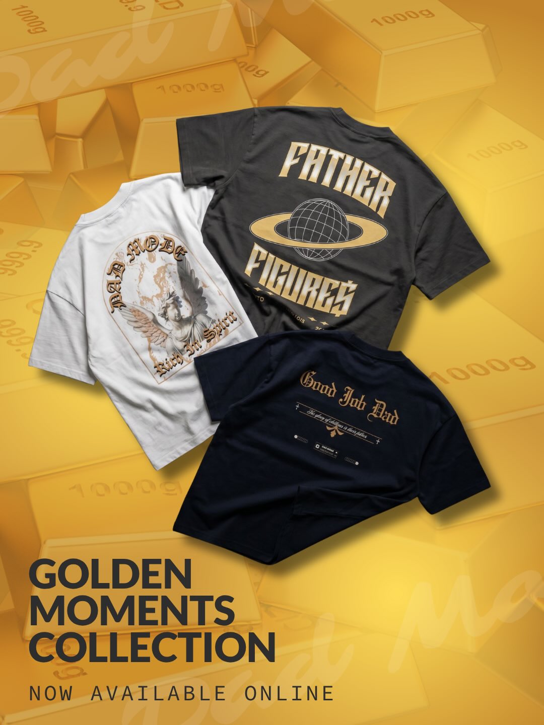 Our Father’s Day drop is now available! Show the dads in your life some love and shop the “Golden Moments” Collection today!
#fathersdaygiftideas #giftsfordad #dadmode