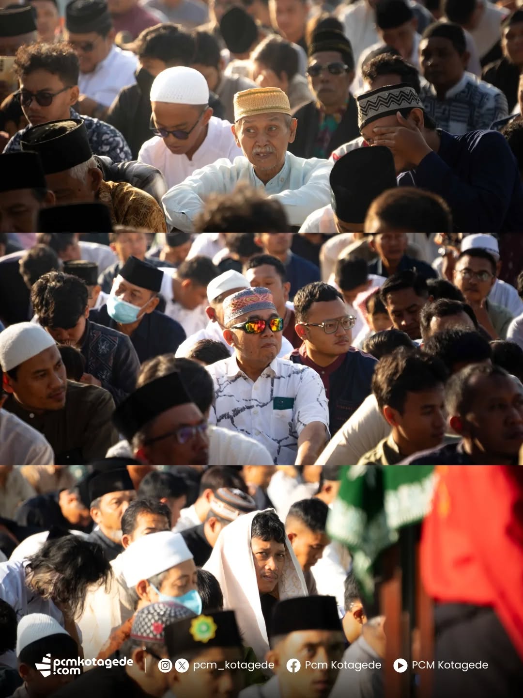 Alhamdulillah, Salat Iduladha 1447 H PCM Kotagede telah terlaksana dengan lancar dan penuh keberkahan.
Terima kasih kepada seluruh jamaah yang telah hadir dan bersama-sama menghidupkan syiar Islam di Kotagede. Semoga semangat keikhlasan dan kepedulian yang diajarkan saat Iduladha terus tumbuh dalam kehidupan kita sehari-hari.
Diselenggarakan PCM Kotagede
Lokasi lapangan karang kotagede
27 Mei 2026
#kotagede #muhammadiyah #pcmkotagede #iduladha