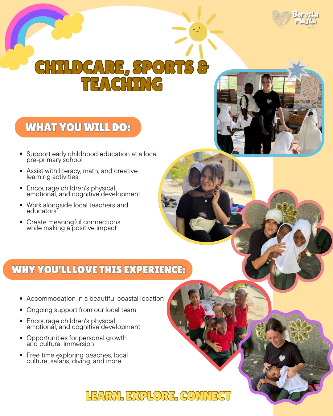 👉 Childcare, sports & teaching program
❤️ Make a meaningful impact while experiencing the beauty of Zanzibar.
👉 As a volunteer, you’ll support children’s education and development through learning, creativity, and play, working alongside local teachers to help create brighter futures for young learners.
✨ What you’ll do:
• Support children’s learning and development
• Assist with educational and creative activities
• Inspire confidence, curiosity, and growth
• Make a positive impact in the local community
💙 Impact | 🤝 Connection | 🌴 Adventure
📩 Get in touch for more information about this incredible opportunity 🤗
#volunteer #volunteerabroad #volunteerafrica #childcare #zanzibar