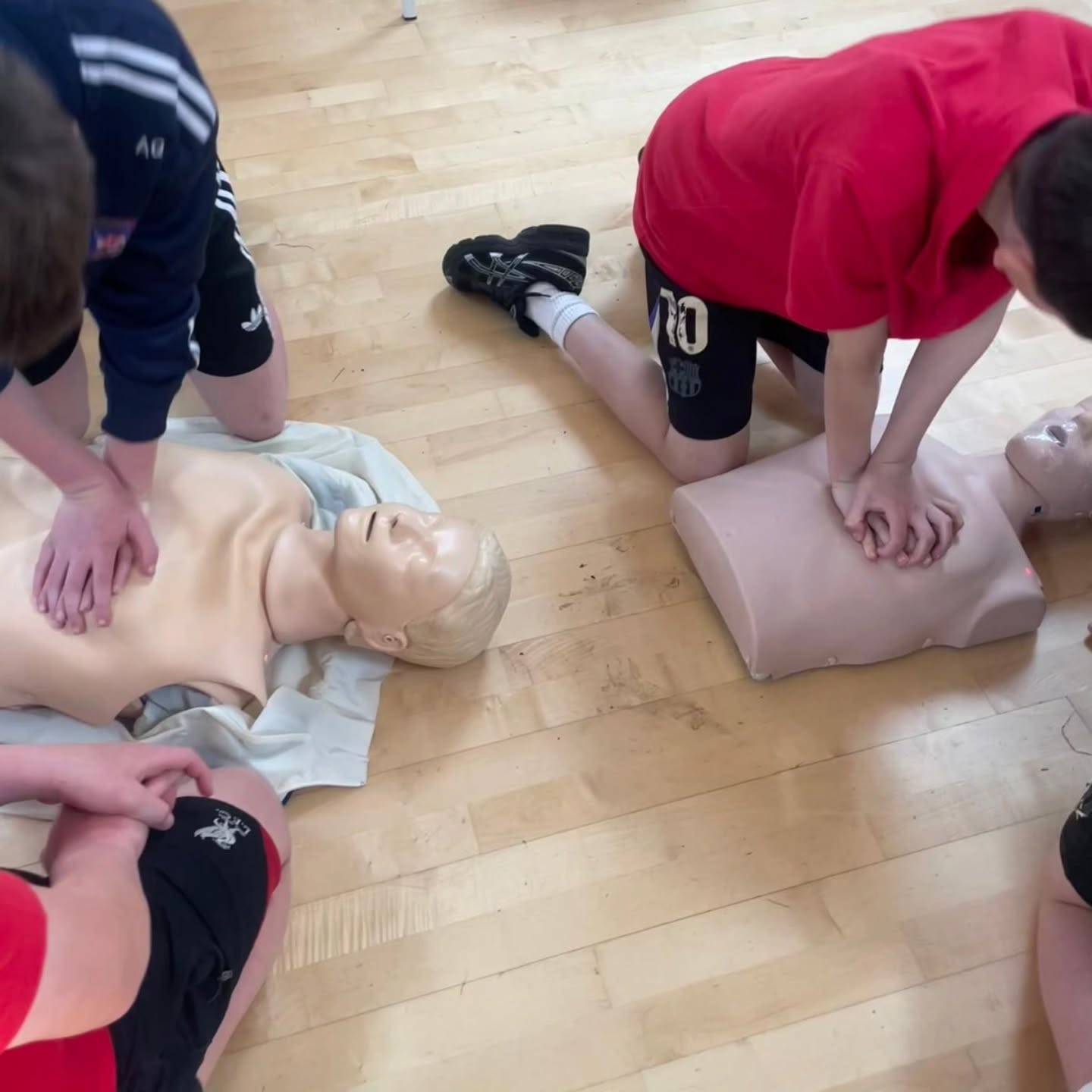 Thanks to @tribesfirstaid for providing the CPR training today to our 5th and 6th Classes!
