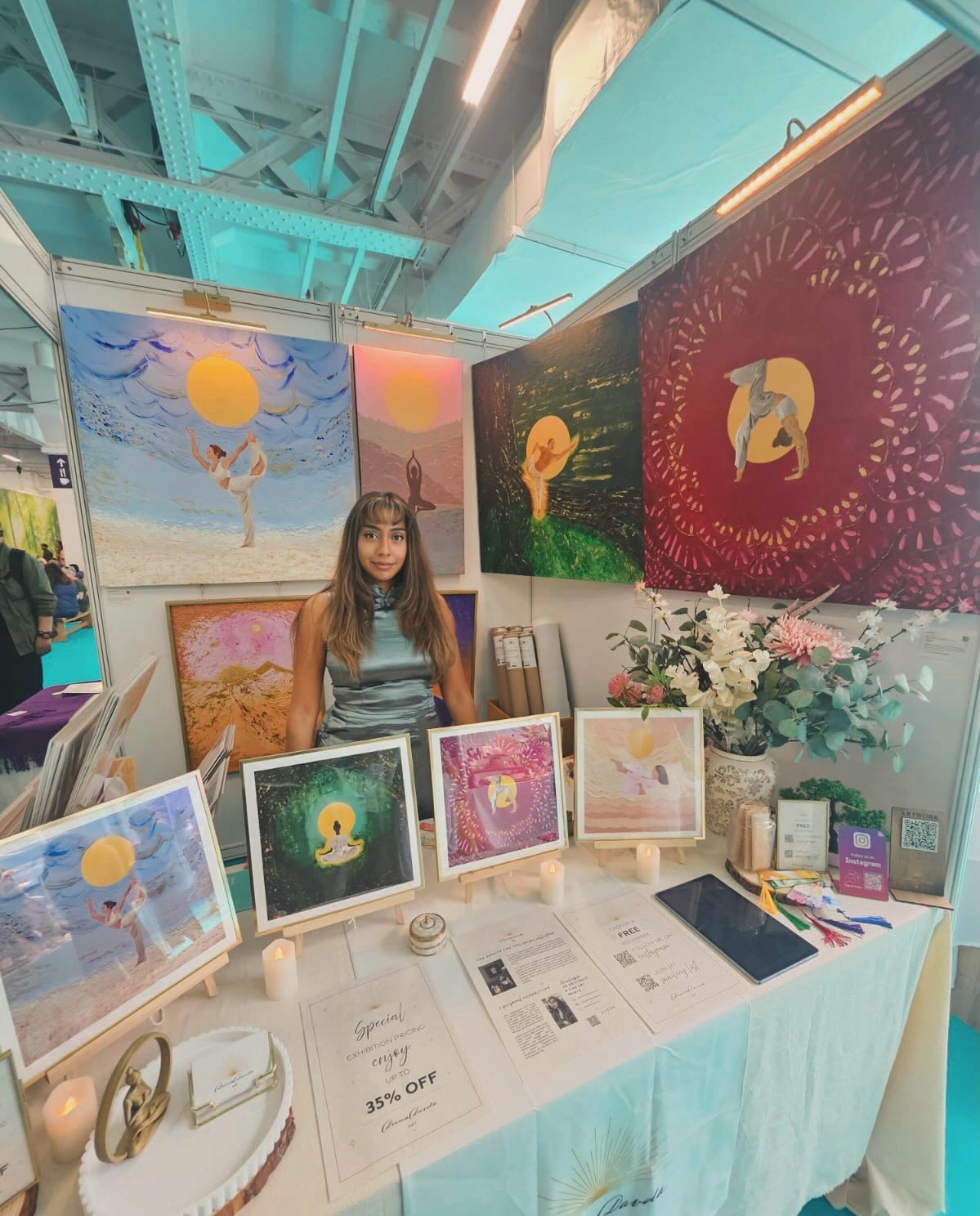 MEET THE STALLHOLDER
DEENA DAVDA
@deenadavda.art is a North West London-based artist whose work explores emotion, intuition, and the infinite spaces that exist within and around us. Inspired by the cosmos, inner stillness, and human connection, she creates atmospheric paintings that sit between abstraction and storytelling.
With a background In Art & Design and with over 15 years working within in Graphic Design industry, Deena’s artistic practice blends strong composition with intuitive expression. Painting from her home studio while raising three children, her work is deeply persona, exploring themes of growth, identity, transformation, softness, and strength.
At the market, Deena will be selling original textured acrylic paintings on canvas and fine art prints, inspired by her signature cosmic and soulful aesthetic.
Pop down to the market this Sunday and say hello 👋
📆 Sunday 31st May
⏱️ 11am-3pm
📍oneforty - 140 Vaughan Road, HA1 4EB
#westharrow #harrow #smallbusiness localmarke