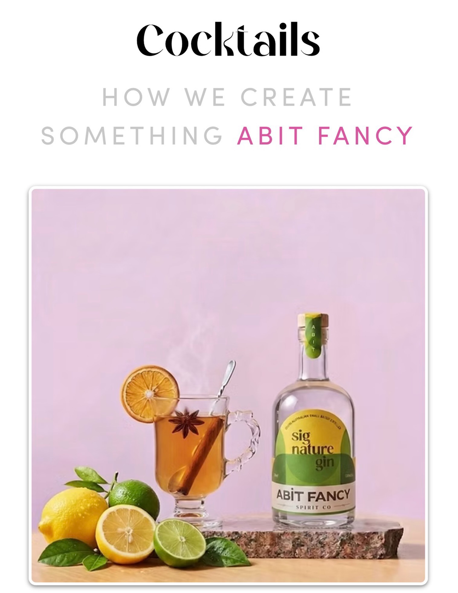 Ready to elevate your winter evenings? ✨ Our latest winter cocktail recipes are officially live! Grab your favorite spirits and discover your new go-to seasonal sip.
Hit the link in our bio or visit www.abitfancy.com.au to get the full recipes! #wintercocktails #abitfancy #CocktailRecipes #adelaidedistillery #craftspirits