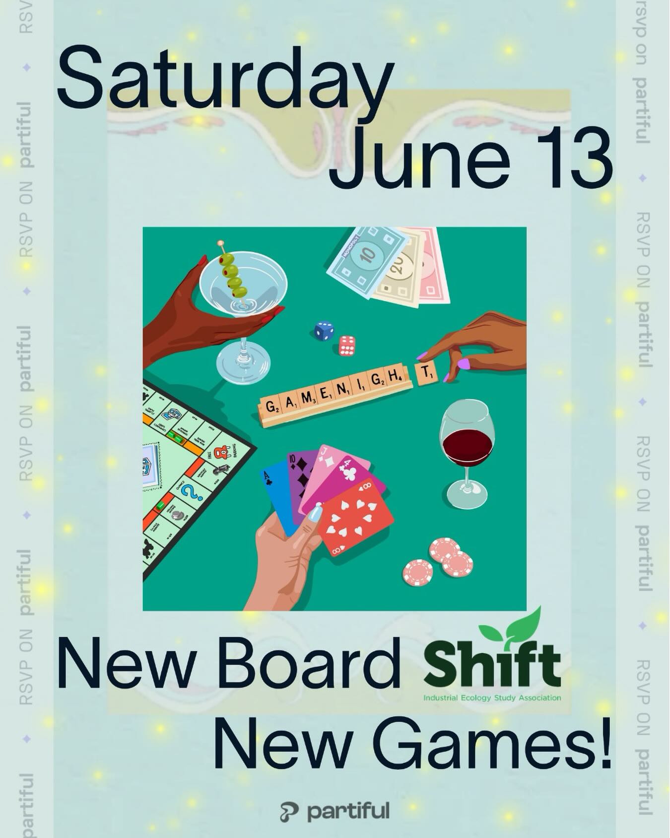 MEET THE NEW BOARD OVER BOARD GAMES 🎲
The first event organized by the new SHIFT Events Committee is here!
Join us for an evening of board games, snacks, laughs, and great company as we welcome the new SHIFT Board and kick off a new year of events together.
📅 June 13th, 2026
🕕 6:00 PM
📍 Piet Heinstraat 84C, Den Haag
⚠️ Only 30 spots available, so don’t wait too long to sign up!
🎟️ Register through the link in our bio (or via the event link shared in Signal).
🎲 New Board. Board Games. First Event.
Your highly committed Events Committee.