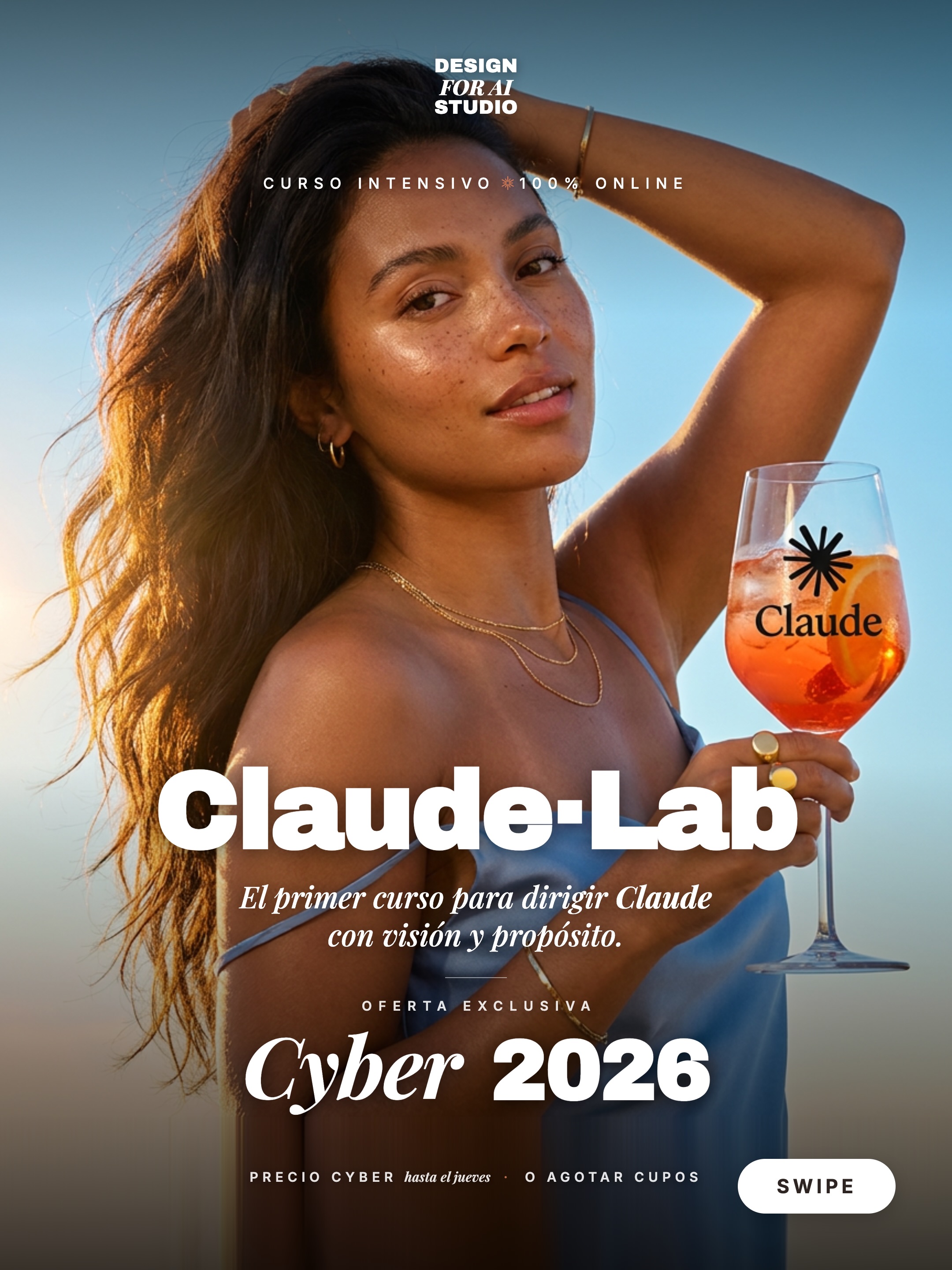 Comenta CURSO y te mando toda la info!
Porque ustedes lo pidieron… 🚨 CYBER CURSO CLAUDE LAB
Por primera vez en Cyber, el precio más bajo de la historia (y no vuelve). Hasta este jueves 4 de junio o agotar cupos!
Cada día que no usas IA bien le estás regalando horas a alguien que sí lo hace.
Una tarea que te tomaba 90 minutos. Con Claude: 18.
Eso es un 80% de tu tiempo de vuelta. Cada día. Cada tarea.
Hay un grupo pequeño de personas que ya trabajan diferente.
Abren Claude y en 15 minutos resuelven lo que antes les tomaba medio día. Piensan con más claridad. Toman mejores decisiones. Producen trabajo que parece de un equipo de 5.
La diferencia entre los dos grupos no es talento. No es tecnología. No es dinero.
Es UN curso de 4 sesiones.
Se llama Claude Lab 🚀
Y después de tomarlo, no vas a poder creer que trabajabas de la otra forma.
✦ 4 módulos grabados
✦ Sesiones 100% online sin horario fijo
✦ Grabaciones incluidas
✦ Diploma oficial al completar
✦ Comunidad + foro de preguntas
Beneficios exclusivos
✦ Certificación oficial @designforai.studio
✦ Mentoría personalizada con @maryisabelbuenaventura
✦ Comunidad de +200 profesionales que ya trabajan con IA
Solo un computador y la decisión de no quedarte atrás.
Inicio curso: lunes 8 de junio
Van quedando los últimos cupos a precio Cyber! 🫶
💌 Inscripción + info: https://claudelab.designforai.studio
#claude
#inteligenciaartificial
#cyber
#claudecode
#ia