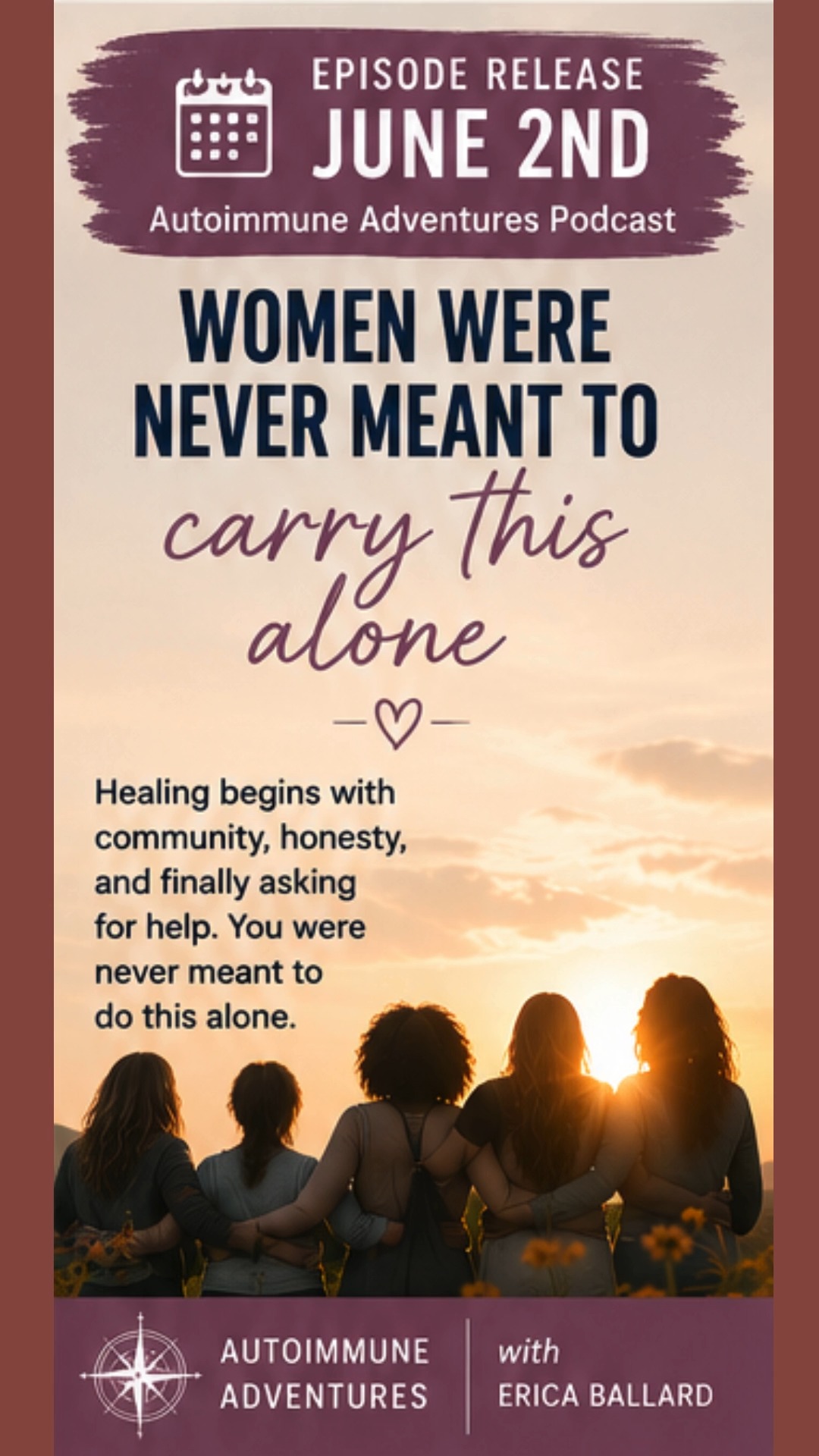 WOMEN WERE NEVER MEANT TO CARRY THIS ALONE
This clip is a powerful reflection on how many women are taught to quietly endure pain, exhaustion, overwhelm, and frustration without support. Erica speaks honestly about the emotional weight women carry—and why healing often begins with community, honesty, and finally asking for help.
#AutoimmuneAdventures #WomenSupportingWomen #ChronicIllnessCommunity #AutoimmuneWarrior #HealingTogether #WomensHealth #MentalHealthSupport #InvisibleIllness #NervousSystemHealing #CommunityHealing #EmotionalHealth #ChronicIllnessJourney #SelfAdvocacy #HealingIsNotLinear #YouAreNotAlone