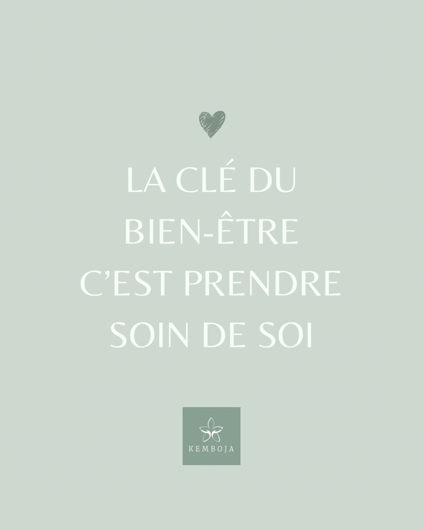 La clé du bien-être, c’est d’apprendre à prendre soin de soi. 🤍
S’accorder un moment de pause, écouter ses besoins et choisir de se faire du bien n’est jamais égoïste, c’est essentiel.
✨ Et si aujourd’hui était le bon moment pour vous offrir cette parenthèse de douceur ?
#kemboja #bienêtre