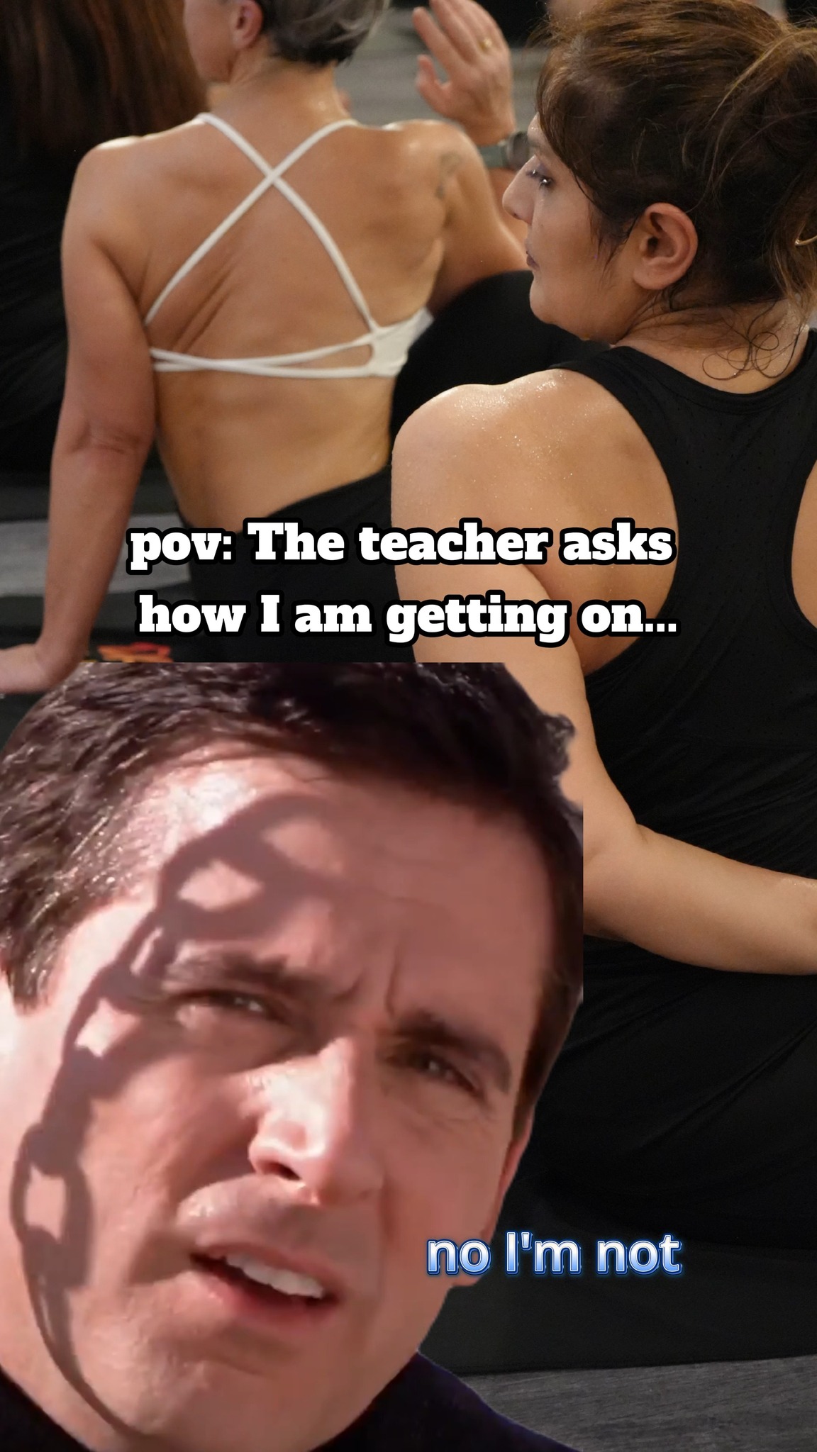 half the class: struggling
other half: also struggling
everyone pretending they’re fine 😅🔥
#HotYogaProblems #RelatableFitness #DamnHot