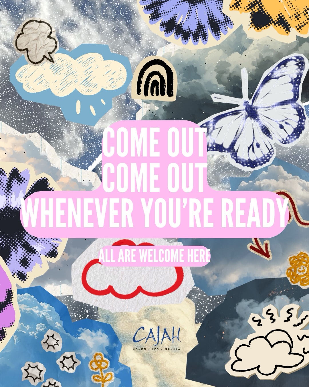 COME OUT
COME OUT
WHENEVER YOU’RE READY
🏳️🌈💖🪩🌈🌦️🛼🍭
A safe space, you’re welcome at CaJah.
LGBTQIA+ FOREVER. 🫶🏼
LOVE IS LOVE.
Can you tell we’re screaming, say it LOUDER FOR THE KIDS IN BACK. We support you, as you ARE.
#stpaul #pridemonth #lgbtqcommunity