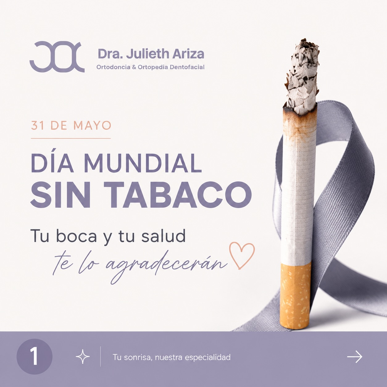 🚭✨ Hoy puede ser el comienzo de una vida más saludable.
El tabaco no solo afecta tu salud general, también deja huellas visibles en tu sonrisa: manchas en los dientes, mal aliento, inflamación de encías y mayor riesgo de enfermedades orales. 🦷
Dejar este hábito es una decisión que transforma tu bienestar, tu salud y tu calidad de vida. 💜
Cada pequeño paso cuenta y nunca es tarde para empezar.
Tu sonrisa y tu cuerpo te lo agradecerán. ✨
📩 Agenda tu valoración y cuida tu salud oral.
#bucaramanga_city #ortodonciasinbrackets #ortodonciabucaramanga #ortodonciainvisiblebucaramanga #odotologiaestética