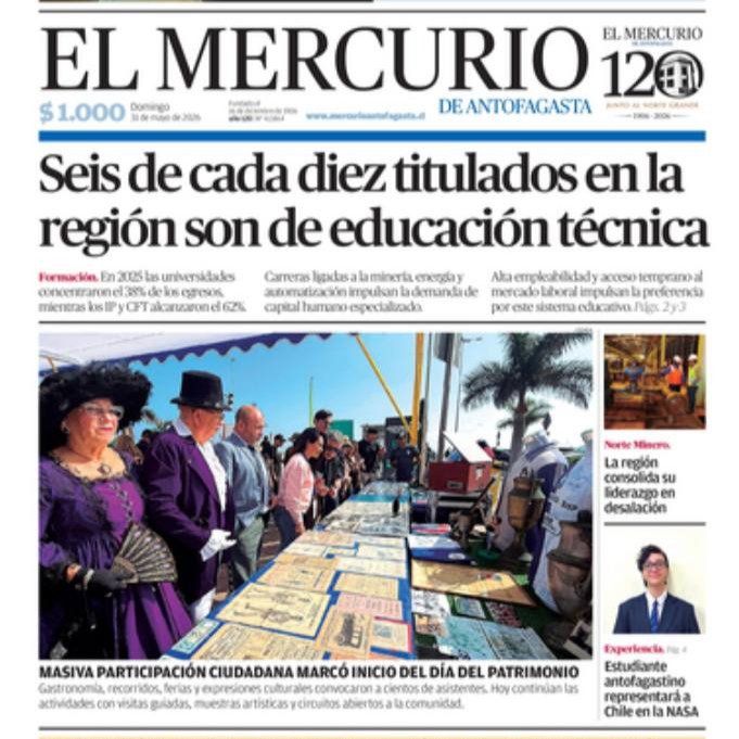 Primera plana del Mercurio de Antofagasta, Corporación Identidad Antofagastina con su muestra de material histórico de la ciudad, colección de vinilos de música de Antofagasta, camisetas y material de Antofagasta Portuario y Deportes Antofagasta ( @museoidentidadpuma @coleccion_puma)
Muchas gracias a todos fue una muy linda jornada.
#antofagasta #díadelospatrimonios