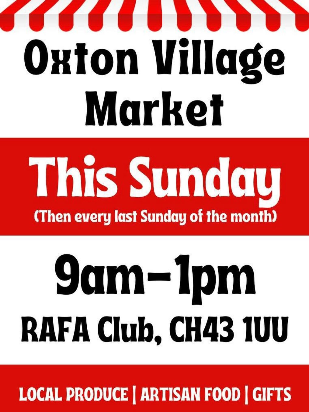 We’re at Oxton Village Market today!
📍 RAFA Club, CH43 1UU
⏰ 9am–1pm
Come and say hello!
#oxtonvillagemarket #wirral #shoplocal #supportlocal