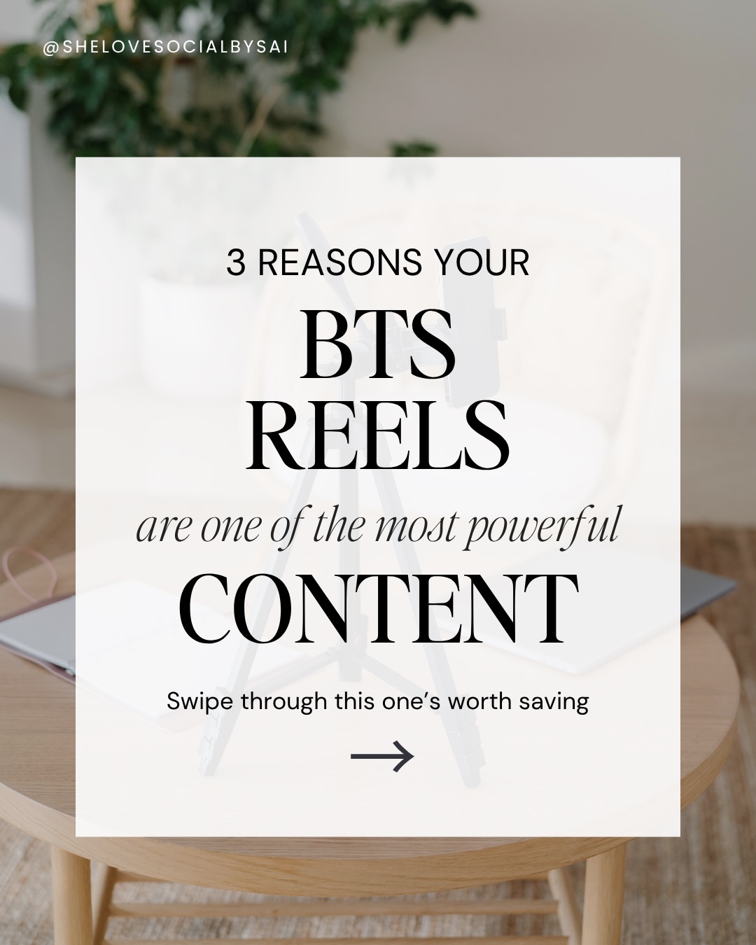 If you’re a photographer who’s still not posting BTS Reels or you’re just too busy to even think about it right now — this is for you. 👇🏻
Here’s why BTS content is the most powerful thing you can post for your photography business right now.
1️⃣ Makes you the obvious choice before they enquire 👉🏻 Potential clients watching your BTS aren’t just watching a video. They’re imagining themselves in front of your camera. That’s a like turning into a booking enquiry.
2️⃣ Builds trust faster than any caption
👉🏻 Your personality + process on screen does more in 30 seconds than a curated grid does in months.
3️⃣ Gives the algorithm something to work with
BTS holds attention longer than static posts
👉🏻 Longer watch time = more reach to people who’ve never heard of you.
Save this as your reminder to film your next BTS moment. 📌
And if you want someone to turn your BTS content into a full social media strategy that actually books clients — that’s exactly what I do. Link in bio. 👆🏻