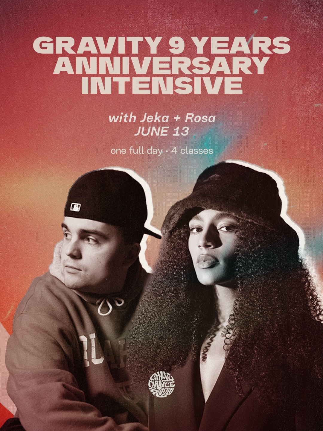 GDS ANNIVERSARY INTENSIVE ☀️
On June 13 we’re celebrating 9 years of Gravity with a special day of training, inspiration and community.
Join Jeka & Rosa for a full day of classes, learning and sharing at the studio.
As a special addition, one full intensive participant (16+) will receive a full ticket to 040 Dance Camp 2026 in Malmö, selected by Jeka, Rosa and Mantas.
Not based on being the “best dancer” — but on presence, growth, openness and energy throughout the day.
Huge thanks to our friends at 040 Dance Camp for helping us create opportunities for dancers beyond the studio walls ❤️
See you June 13.
#gravitystockholm