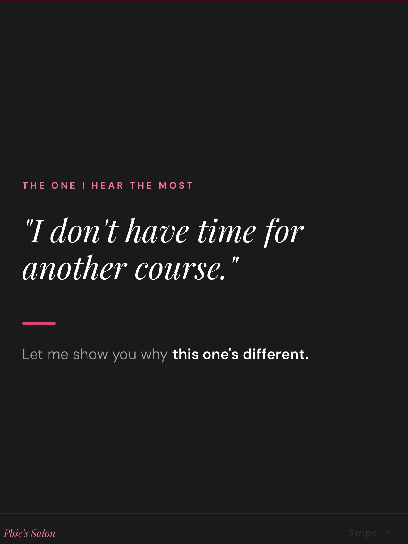 The “I don’t have time” objection - answered!!
The Complete Curl Service System is built for stylists already running between clients. Short videos, lifetime access, WhatsApp support whenever you need it.
instant access, link in bio. x
#CurlyHairStylist #HairdresserEducation #CurlSpecialist #SelfEmployedStylist #CurlyCutTraining