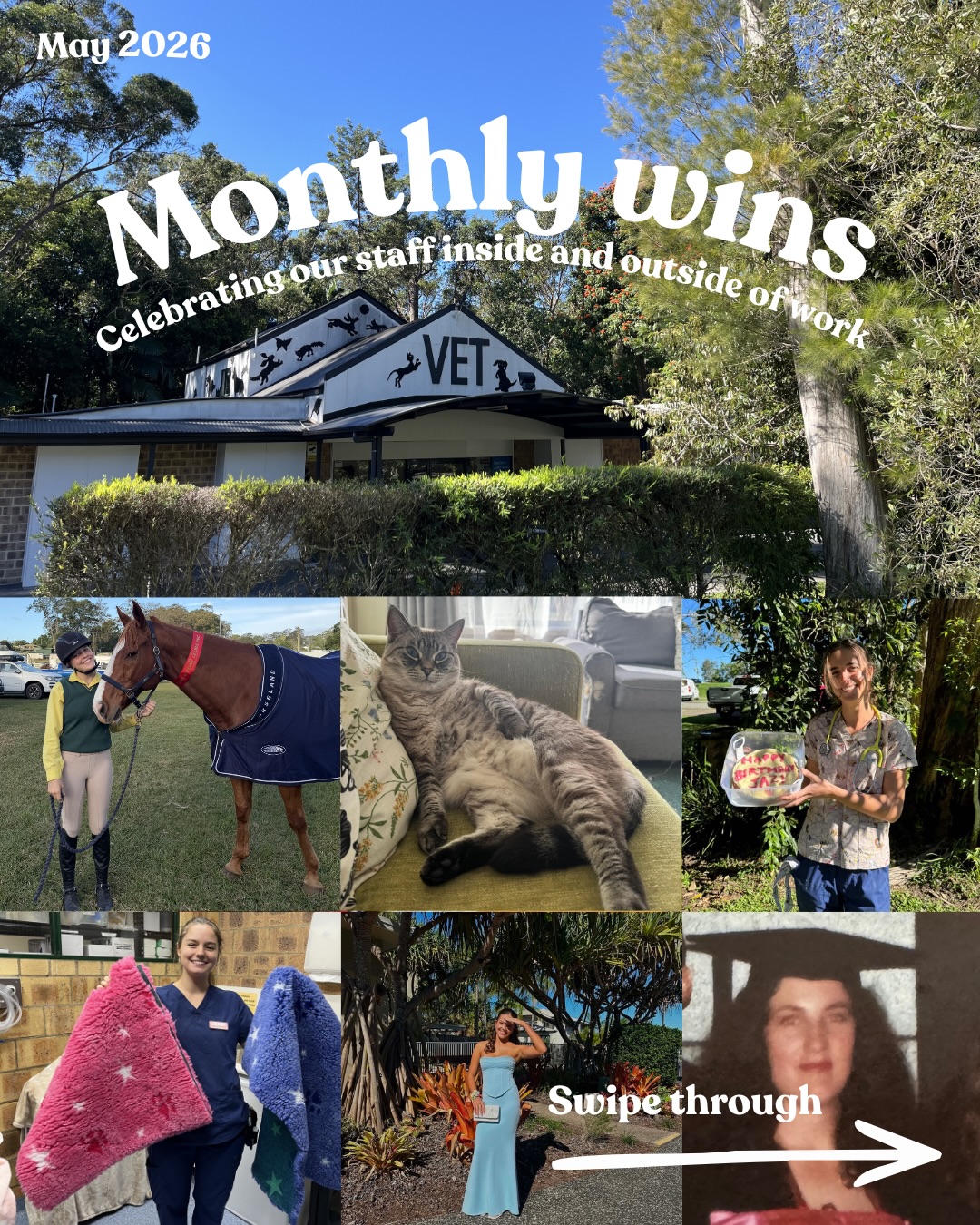 May wins at Chancellor Park Vet Surgery 🏆🐣
Celebrating our staff inside, and outside of work 🤝