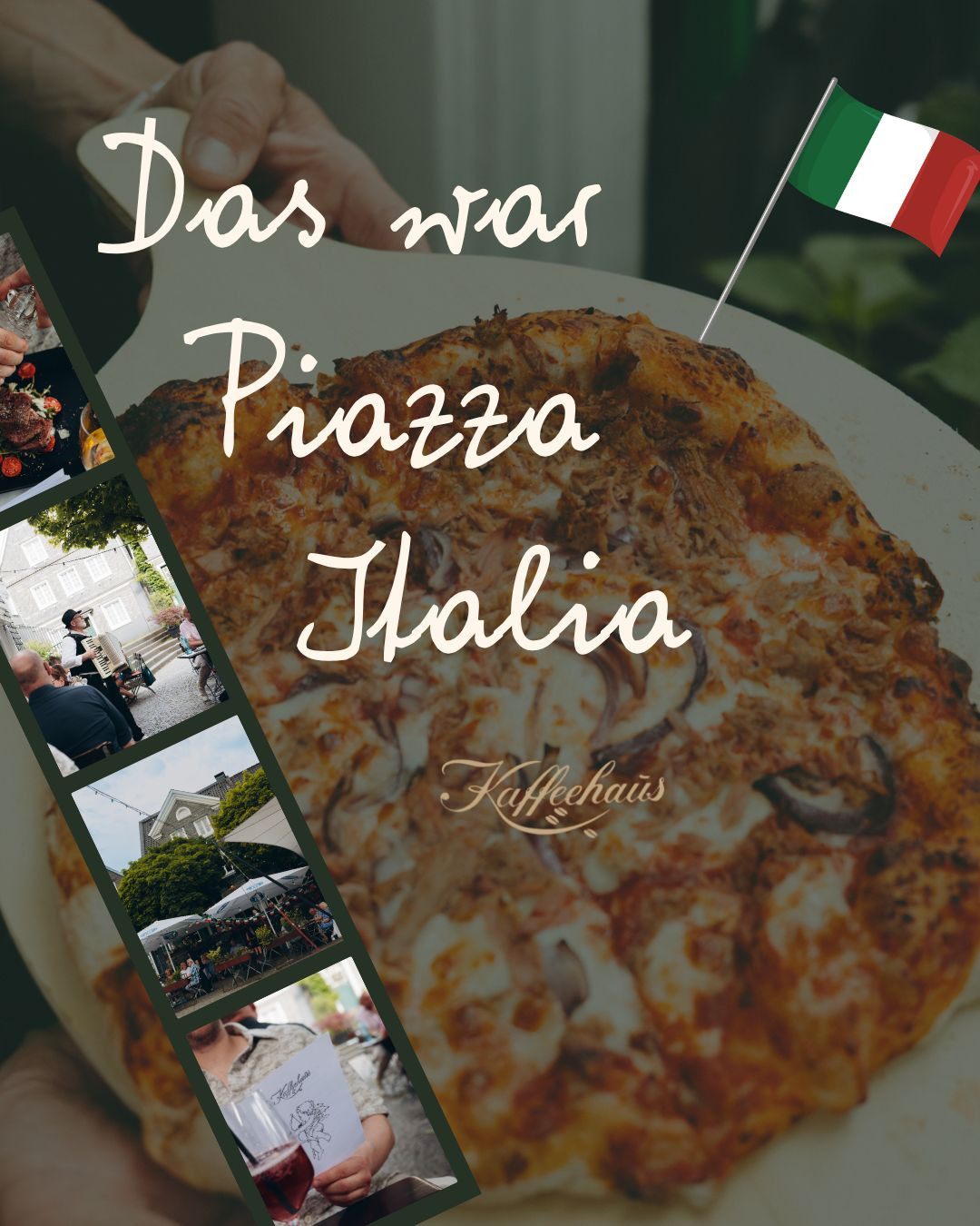 Zwei Abende, viele volle Tische, italienische Musik und ganz viele schöne Gespräche.
Danke an alle, die bei Piazza Italia dabei waren und diese Abende mit uns verbracht haben. 🇮🇹🍷
Wir hatten eine richtig schöne Zeit und freuen uns, dass so viele von euch dabei waren.
Und keine Sorge: Das war nicht die letzte Veranstaltung in diesem Jahr. Haltet die Augen offen, schaut hier vorbei oder direkt im Kaffeehaus nach den nächsten Terminen.
Wir freuen uns schon auf den nächsten Abend mit euch.