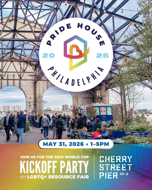 Philadelphia: What are you plans this weekend? Come join us to Celebrate the opening of @pridehouse_phl at the Kickoff Party + LGBTQ+ Resource Fair at Cherry Street Pier. This family-friendly community event brings together pride, soccer, local organizations, music, food, drinks, and interactive soccer skills challenges ahead of the FIFA Men’s World Cup matches in Philadelphia. Guests can connect with LGBTQIA+ resources, meet community partners, and celebrate inclusion, visibility, and the beautiful game in one of Philadelphia’s most iconic waterfront spaces.
#fifaworldcup #philadelphiaevents #pridemonth #phillypride #lgbtq.