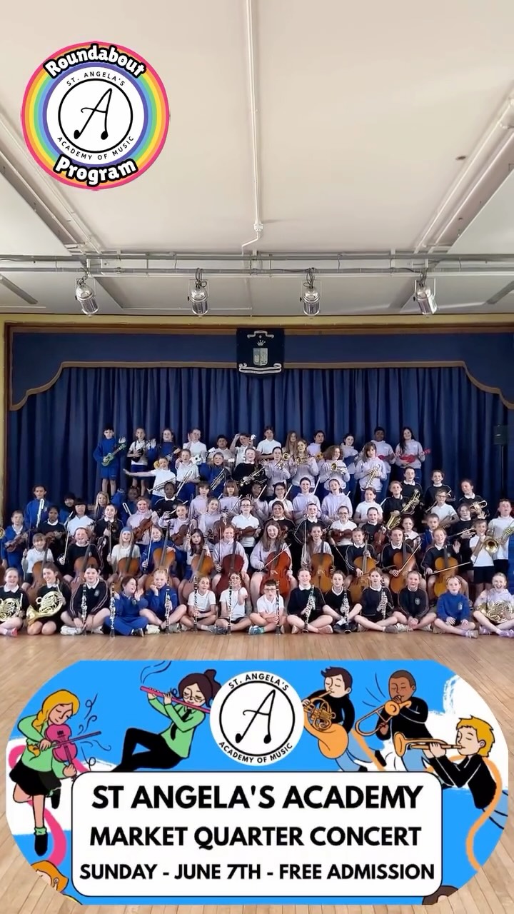 Hear exactly what our Roundabout students have to say about their amazing year so far learning music at St. Angela’s Academy of Music. 🎶
They can’t wait to see you on June 7th in the Market Quarter, Thurles, where they’ll be playing their very first concert alongside the Thurles Community Orchestra, @thepapazitas , @thegrapevine_band , and the Thurles Ukulele Band!