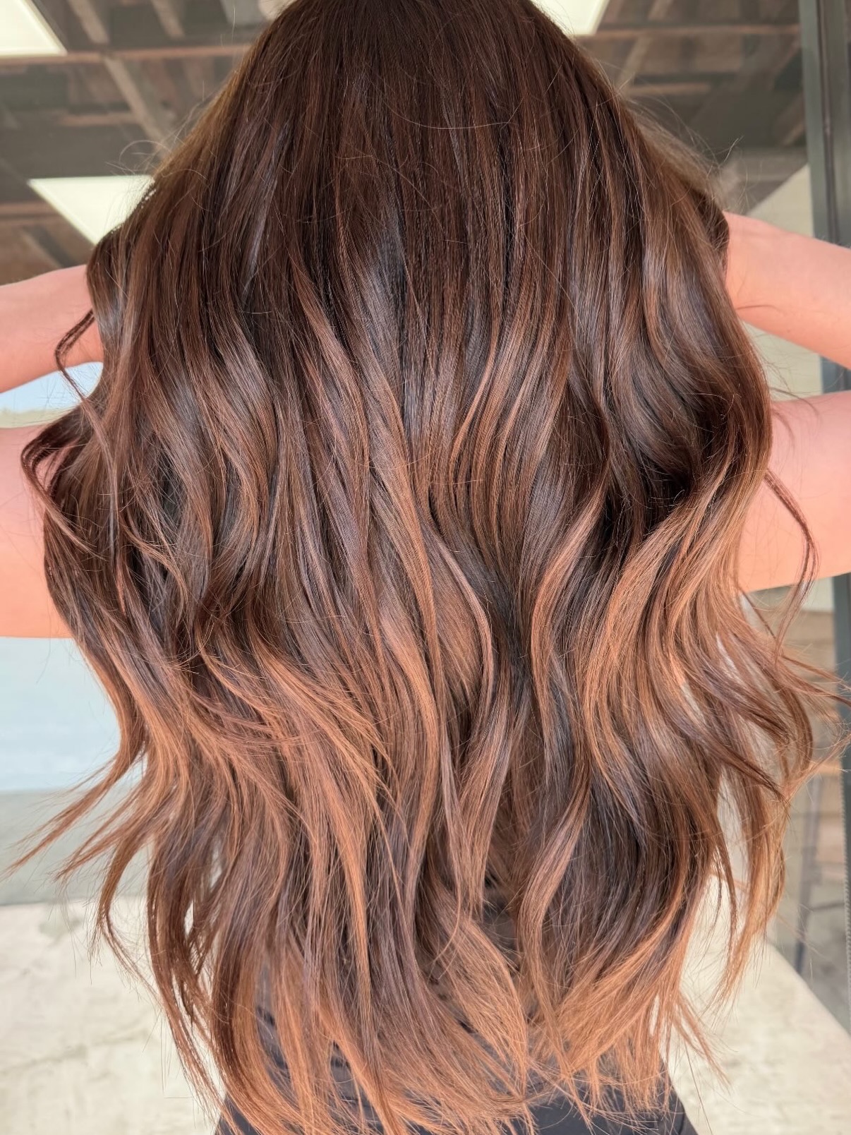 Today we did a K-tip frontal install, and also moved her wefts up, and freshened her color with a root touch up and tone! #ktip #ktipextensions #weftextensions #norman #normanok
