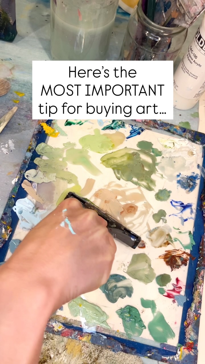 👀The MOST important tip for buying art is…
👉 To have a conversation with the artist about it.
Seems like a no-brainer 🤪 but actually many people just buy art because they like how it looks or it matches their couch. 🛋️
They’re missing the point.
🎨 Art isn’t meant to simply match a couch.
There are stories and meaning behind it.
✨And when you find out what that is, you open yourself to truly be inspired by it every time you see it.✨
Art has the potential to impact your life, if you let it.
‼️So don’t forget- next time you’re buying a piece of art, ask the artist to share a bit more of what the artwork means to them and what their process was like.
👉That’s how a painting goes from being decor to having a true presence in the room. 👈
Follow for more tips as well as my own colorful and expressive paintings! 🥰🖼️
#howtobuyart #arrcollector #collectart #creatingdaily #atlarts