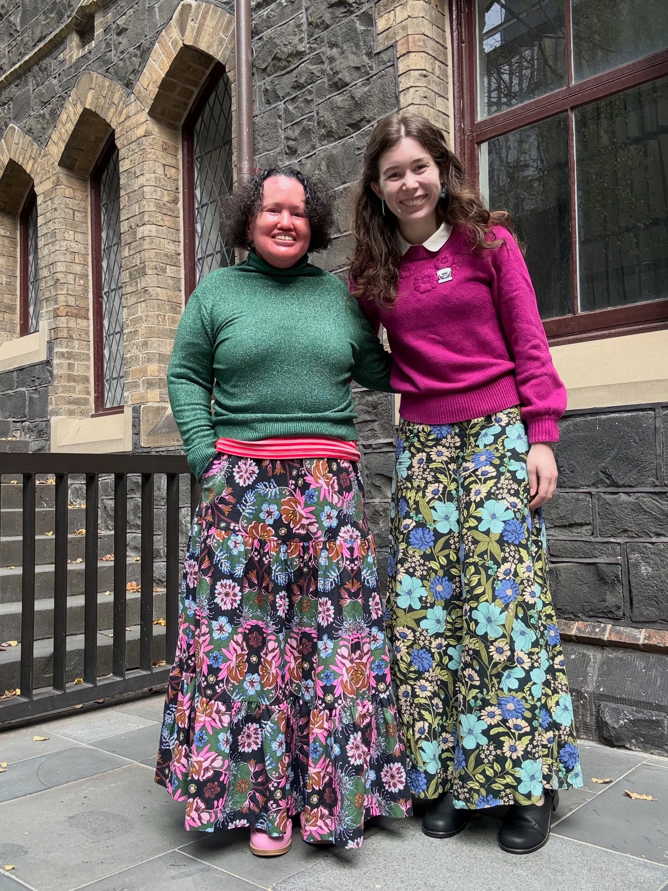 Connecting and learning from other disability advocates is such a wonderful thing 🩷 I got to catch up with the lovely Carly today to chat over yummy pastries, watch an incredible musical, and accidentally wear complimentary outfits 🤌
Carly really motivates and inspires me to continue to work to be a better advocate. She has spent so many years working tirelessly in this space and I’m very grateful for the work she has done and continues to do. Carly’s advocacy work teaches me about parts of ableism and accessibility I hadn’t previously been aware of, she displays her beliefs strongly and also maintains boundaries to protect herself (a very important reminder that it’s okay and good to have boundaries and protect yourself). ❤️ Thank you Carly.