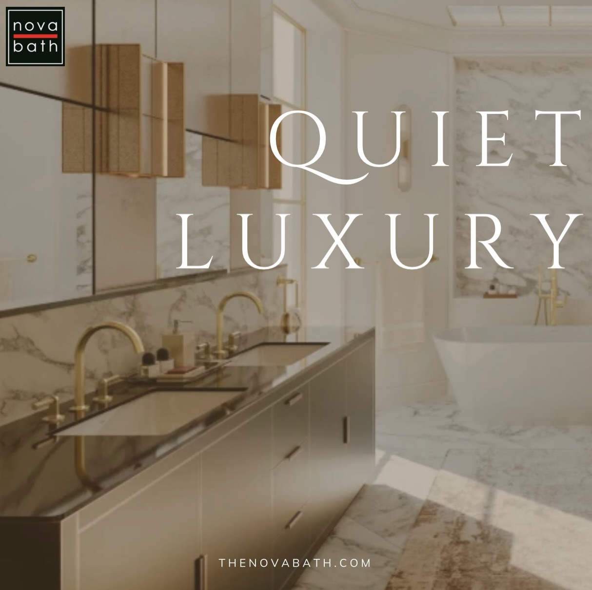 Quiet luxury, made for everyday living. ✨
From warm gold finishes to timeless stone details, this is bathroom design that feels calm, elevated, and effortlessly beautiful.
#NovaBath #QuietLuxury #LuxuryBathroom #BathroomDesign #BathroomInspo