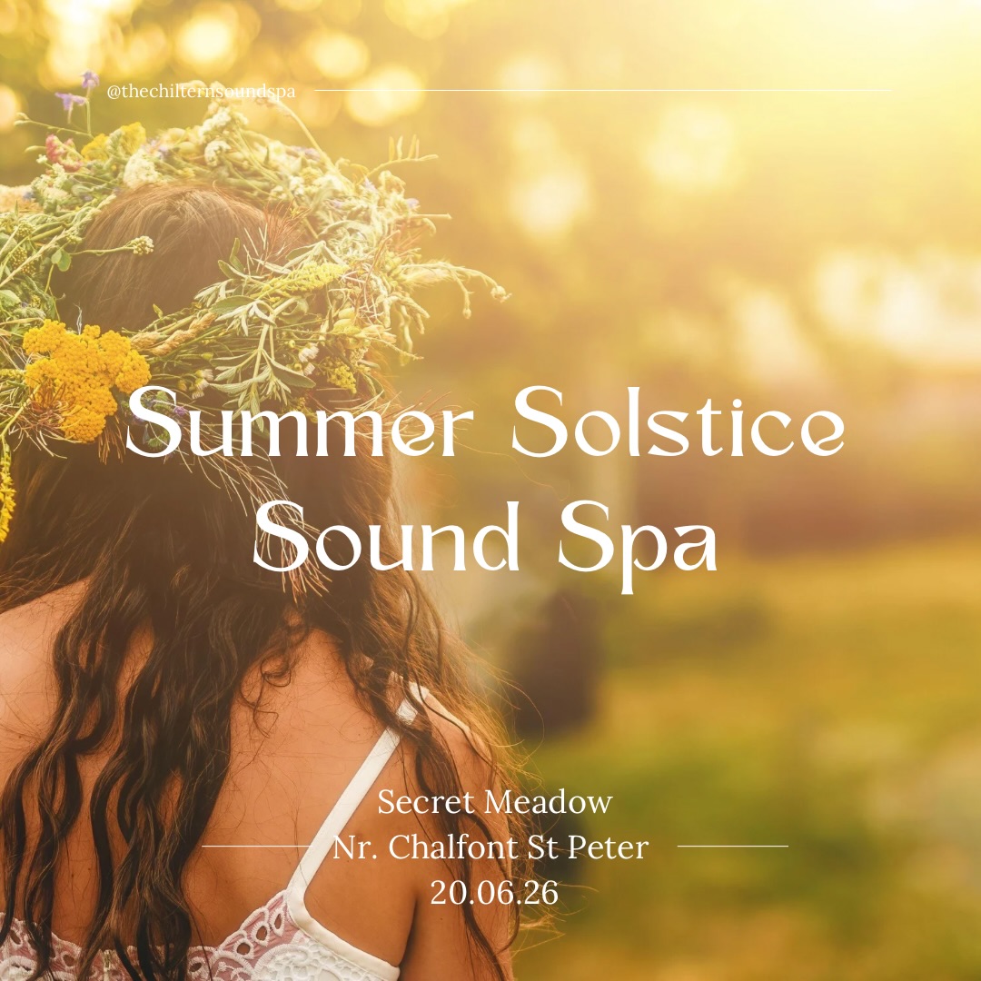 It’s June!! 💛☀️💫🌼 Which means it’s summer solstice sound spa time.
Every year, our community gathers to mark this seasonal moment together, and it’s one of people’s favourite events. 💗🌸🌻
A ceremonial evening sound spa to honour the Summer Solstice. Rest deeply with healing sounds, nature, and simple ritual as the sun sets, inviting reflection, gratitude, and connection at the height of the seasonal cycle.
Will you join us this year?
Summer Solstice Sound Spa
Sat 20 Jun, 7.00pm - 8.30pm | Secret Meadow - Nr. Chalfont St Peter @chalfontscaptured
Book via link in bio
#summersoltice #soundspa #nature #soundhealingmeditation #buckinghamshire