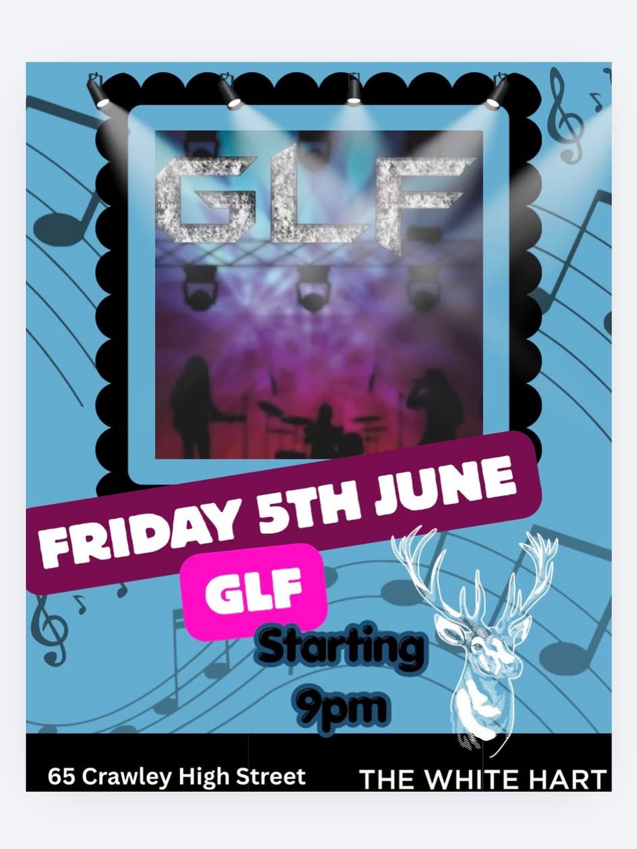Tomorrow night GLF will be joining us at 9pm