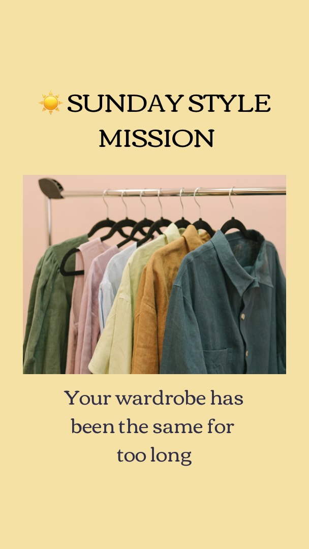 Your wardrobe has been the same for too long. Same clothes. Same spots. Same outfits on repeat 😅
This week’s Sunday Style mission? Mix it up.
Move your colour blocks around. Pull those forgotten pieces out of hiding and give them front row seats. Completely reorganise if you’re feeling bold 💪
I did mine this week and honestly? It feels SO refreshing. Like shopping your own wardrobe all over again 🛍️
When everything is easy to see and reach for, you actually WEAR it.
So this Sunday, open that wardrobe and shake things up. Even a small shuffle can change everything 🙌
And if your wardrobe needs more than a shuffle? DM me BOOKING and let’s sort it together 💛
Drop a 🔄 in the comments if you’re doing it this week!
#Justlikeyouaotearoa
#Personalstylistnz
#Colouranalystnz