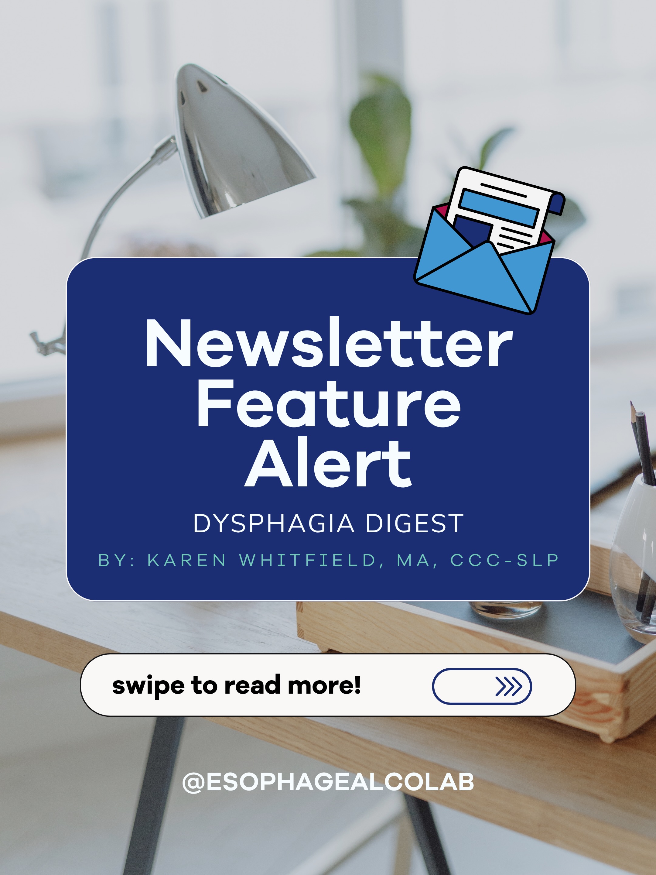 📨🚨New Dysphagia Digest feature alert!
We loved being featured in the latest edition of Dysphagia Digest by @ibslp , where we sat down to discuss the swallow continuum, the importance of esophageal screening during VFSS, and why multidisciplinary dysphagia care matters.
Inside this issue:
• The story behind REST (Robust Esophageal Screening Test)
• Why “the swallow is one continuum from the mouth to the gut”
• Practical conversations around implementing esophageal screening
• Aerodigestive reflexes, aerophagia, reflux, and patient centered dysphagia care
• Real talk about changing culture and improving outcomes for patients
One of our favorite reminders from this interview:
“𝘋𝘺𝘴𝘱𝘩𝘢𝘨𝘪𝘢 𝘪𝘴 𝘢 𝘴𝘺𝘮𝘱𝘵𝘰𝘮, 𝘯𝘰𝘵 𝘢 𝘥𝘪𝘴𝘦𝘢𝘴𝘦.”
Huge thank you to Karen Whitfield and Dysphagia Digest for highlighting these conversations and helping bring more awareness to the esophagus in dysphagia management.
Curious how you can subscribe to this newsletter?
Email Karen: kywhitfi@sentara.com to subscribe!
Grab your coffee (preferably non-carbonated 😉) and give it a read.