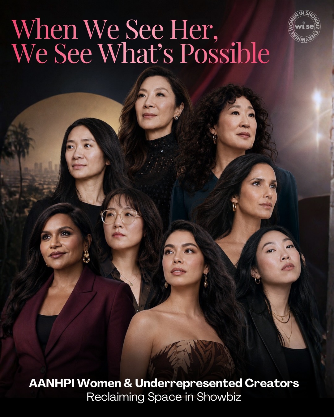 As AANHPI Heritage Month comes to a close, we honor the women whose words, work, courage, and creativity continue to move culture forward.
From the stories they tell to the doors they open, AANHPI women have shaped film, television, media, art, food, fashion, activism, and every space where culture is made.
This month may be ending, but our celebration does not.
At WISE, we believe representation is not a moment — it is a continuum. We celebrate AANHPI women today, tomorrow, and always, because when women tell their stories, culture changes.
#AANHPIHeritageMonth #AANHPIWomen #AAPIHeritageMonth #RepresentationMatters #womeninshowbizeverywhere