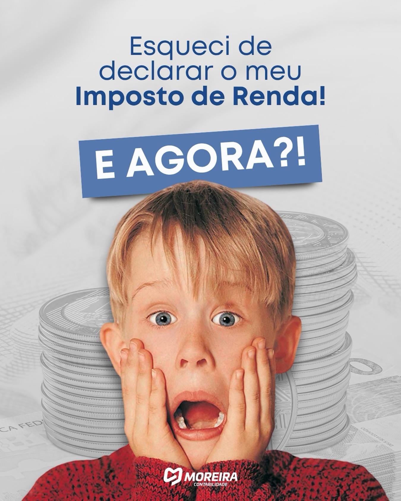Você acordou hoje se sentindo o próprio garoto do “Esqueceram de Mim”, né? O desespero é real! 😂😱
O prazo oficial para entregar a Declaração do Imposto de Renda de 2026 acabou e agora o sentimento é esse mesmo: “Eu esqueci! E AGORA?!”.
Mas respira fundo... mas não por muito tempo! Ficar parado agora é o pior erro que você pode cometer. O Leão não perdoa o esquecimento, e fingir que nada aconteceu só vai transformar essa dor de cabeça em algo muito maior.
O que acontece agora?
🚫 Seu CPF pode ser suspenso: Isso trava contas bancárias, cartões, impede empréstimos e gera um problema enorme para quem tem CNPJ.
💸 Multa e juros diários: A multa mínima de R$ 165,74 já é sua, mas ela cresce a cada dia que passa.
O caminho agora é entregar a declaração em atraso o mais rápido possível para travar as penalidades. 🚨
Na Moreira Contabilidade, nós somos especialistas em regularizar essa pendência com agilidade, blindando seu patrimônio e garantindo que sua vida financeira não congele. ❄️
Não espere o banco travar sua conta para agir. Mande uma mensagem agora mesmo e vamos regularizar! ⏳🏃♂️